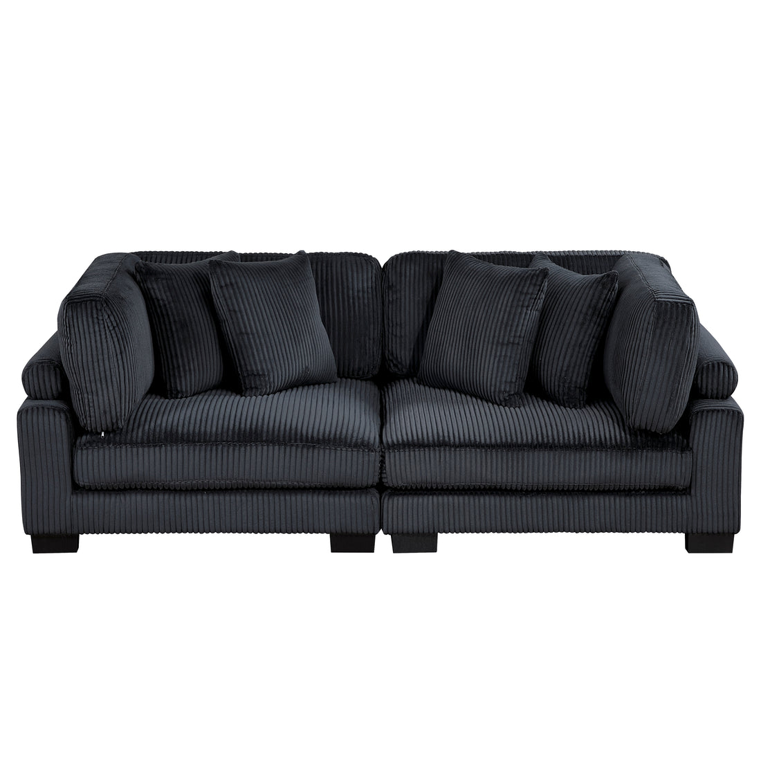 8555BK-2* (2) LOVE SEAT - 8555BK-2*