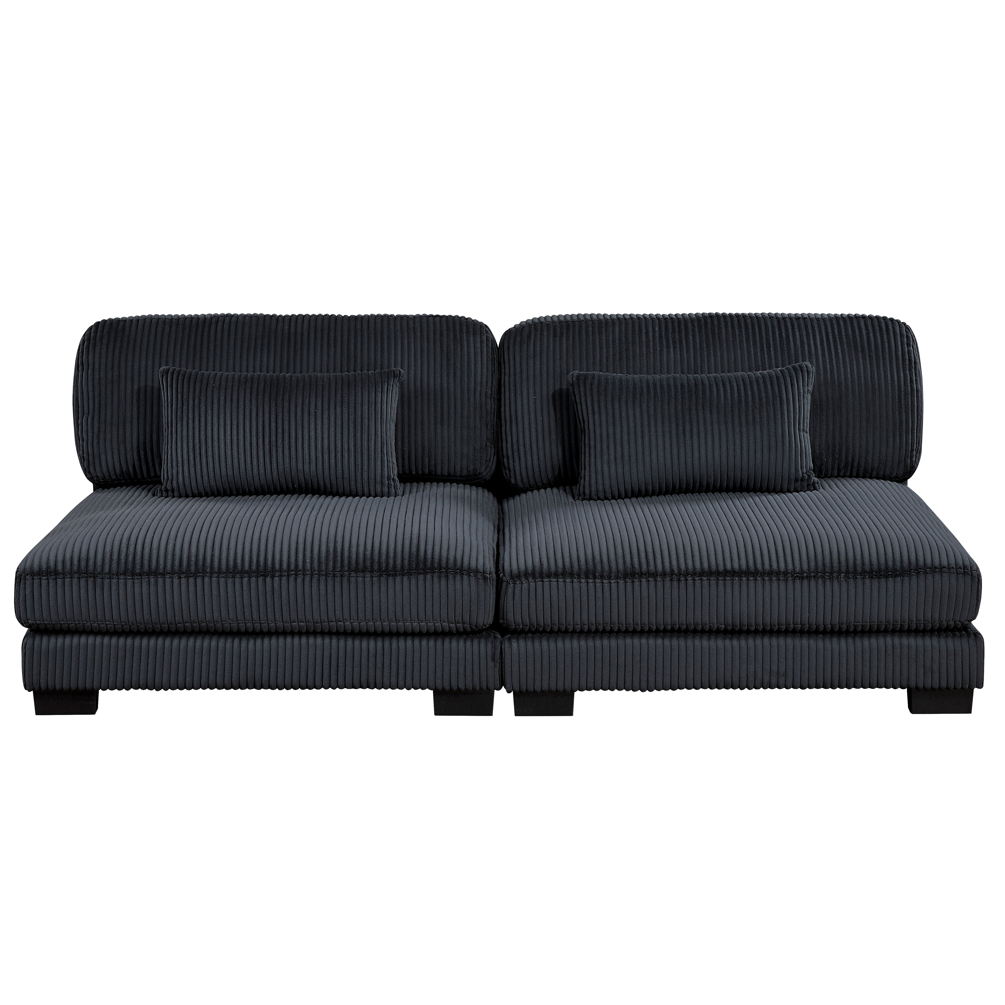 8555BK*2CR3ACVCOT (7)7-Piece Modular Sectional with Reversible Chaise and Ottoman - 8555BK*2CR3ACVCOT