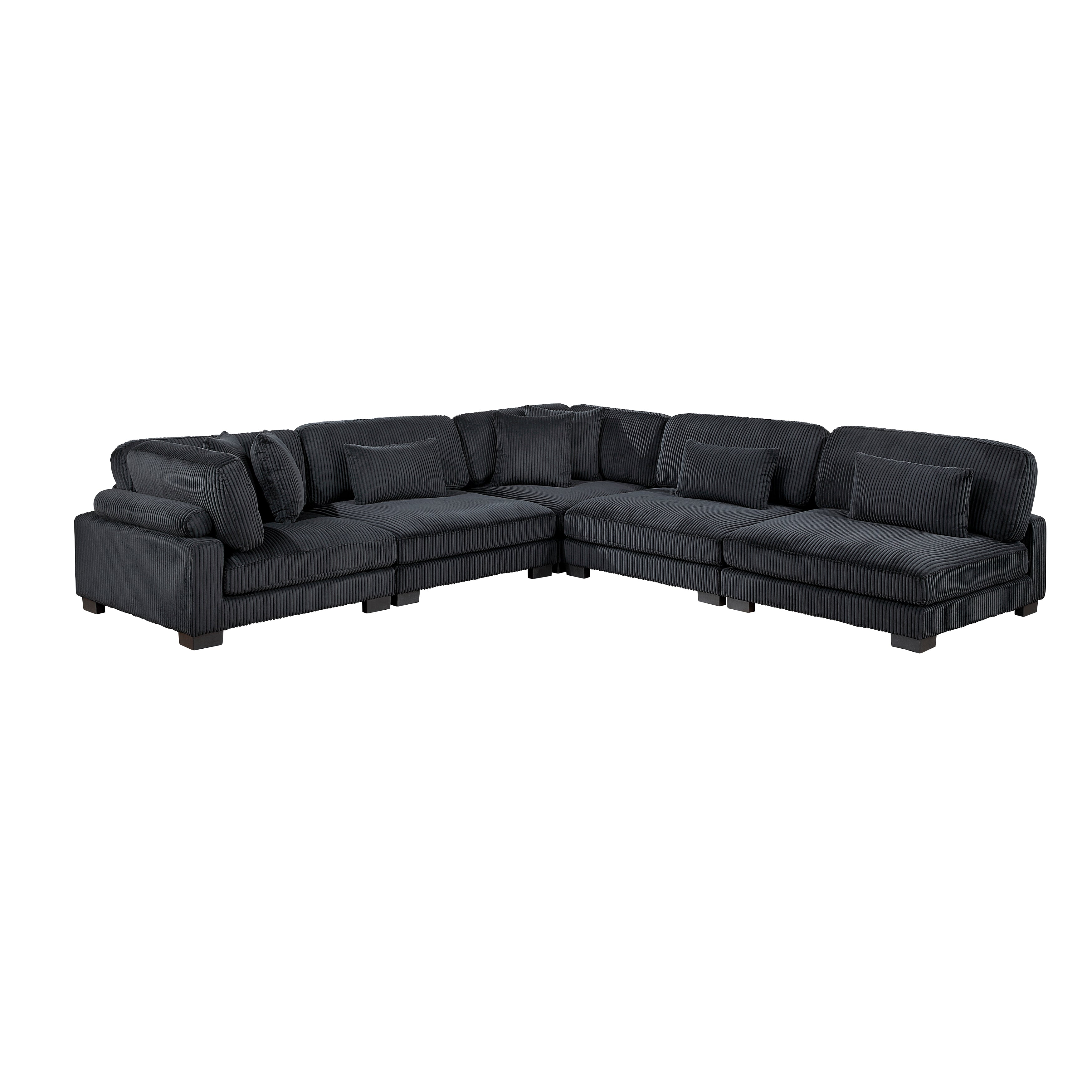 8555BK*5SC (5)5-PIECE MODULAR SECTIONAL - 8555BK*5SC