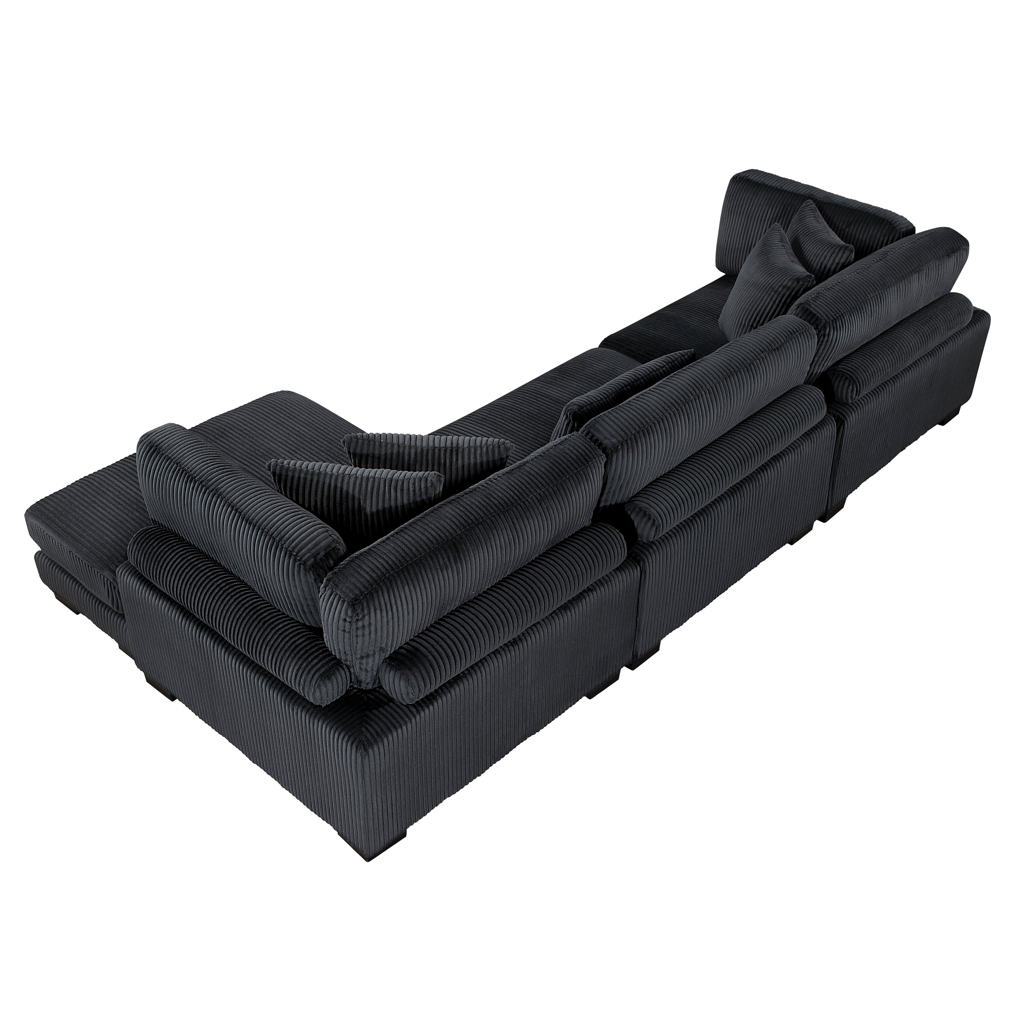8555BK*CRACVC (3)3-Piece Modular Sectional with Reversible Chaise - 8555BK*CRACVC