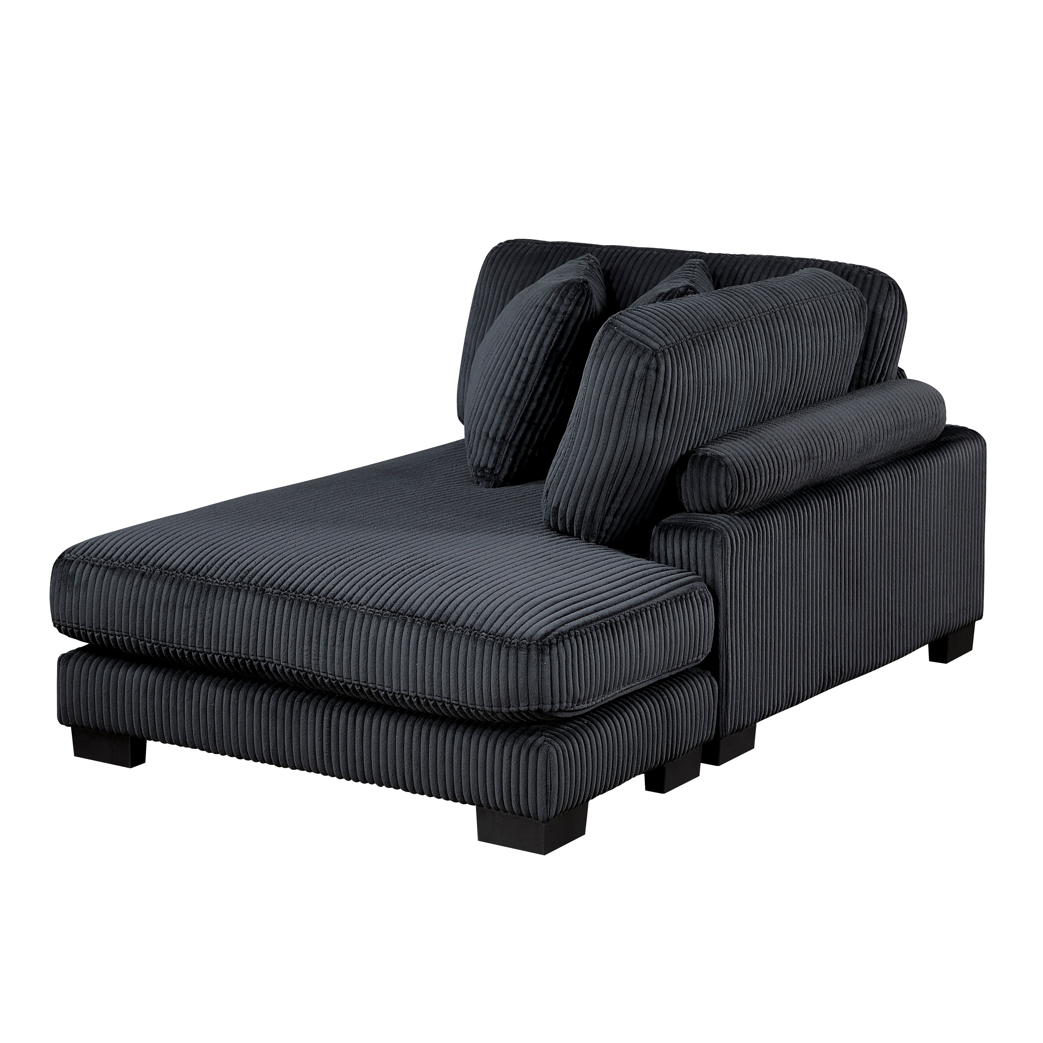 8555BK*CRACVCOT (4)4-Piece Modular Sectional with Reversible Chaise and Ottoman - 8555BK*CRACVCOT