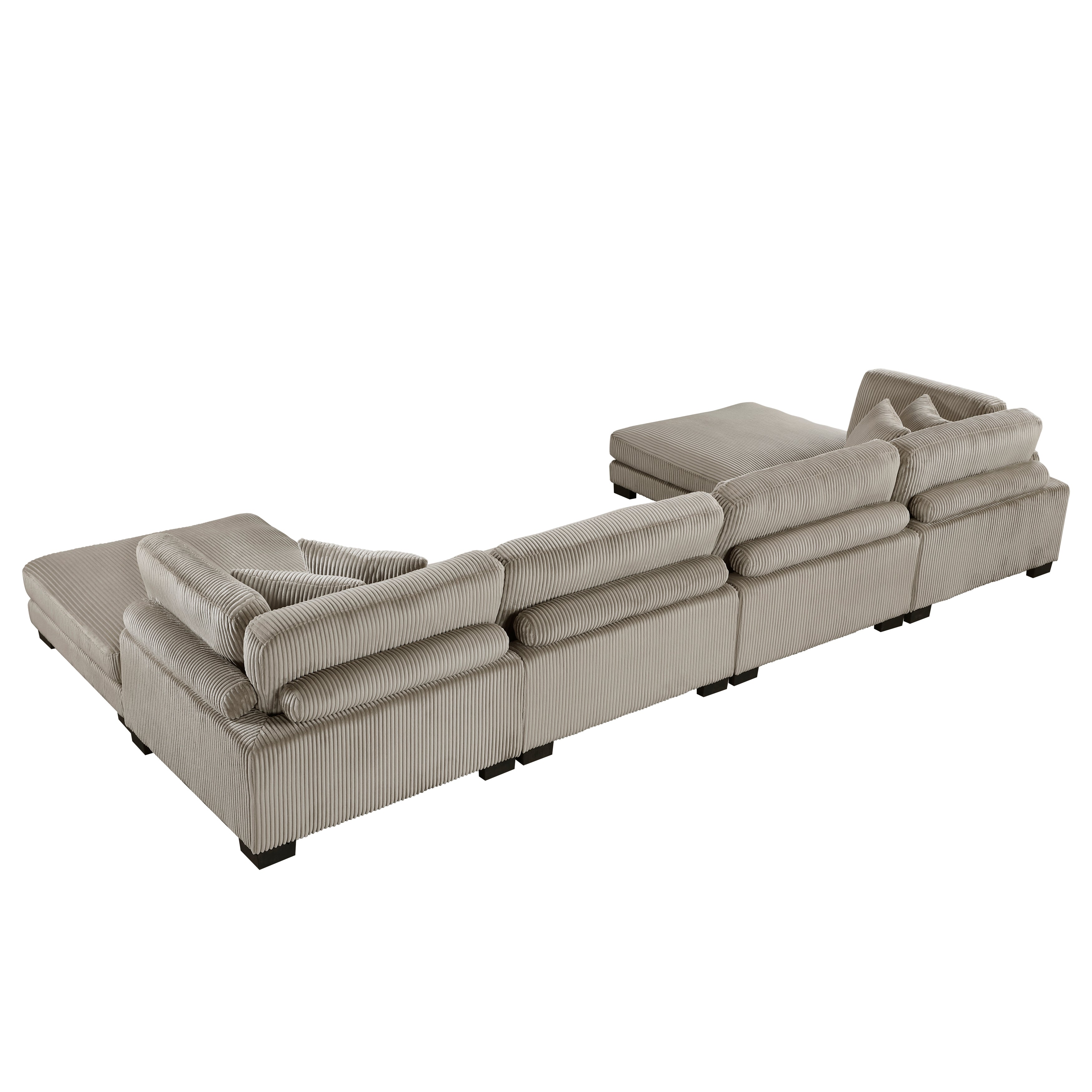 8555GB*2CR2AC2OT (6)6-Piece Modular Sectional with Ottomans - 8555GB*2CR2AC2OT