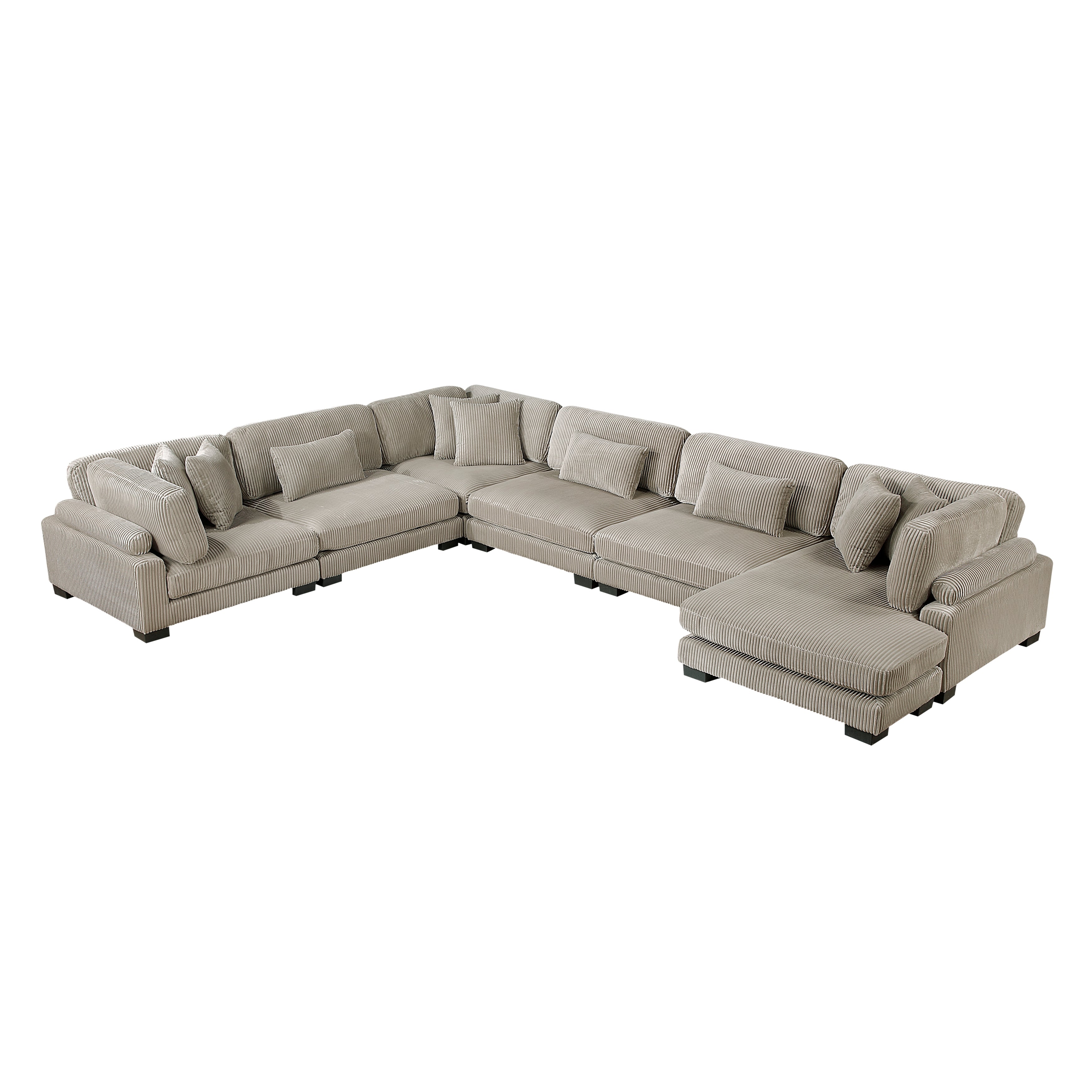 8555GB*2CR3ACVC (6)6-Piece Modular Sectional with Reversible Chaise - 8555GB*2CR3ACVC