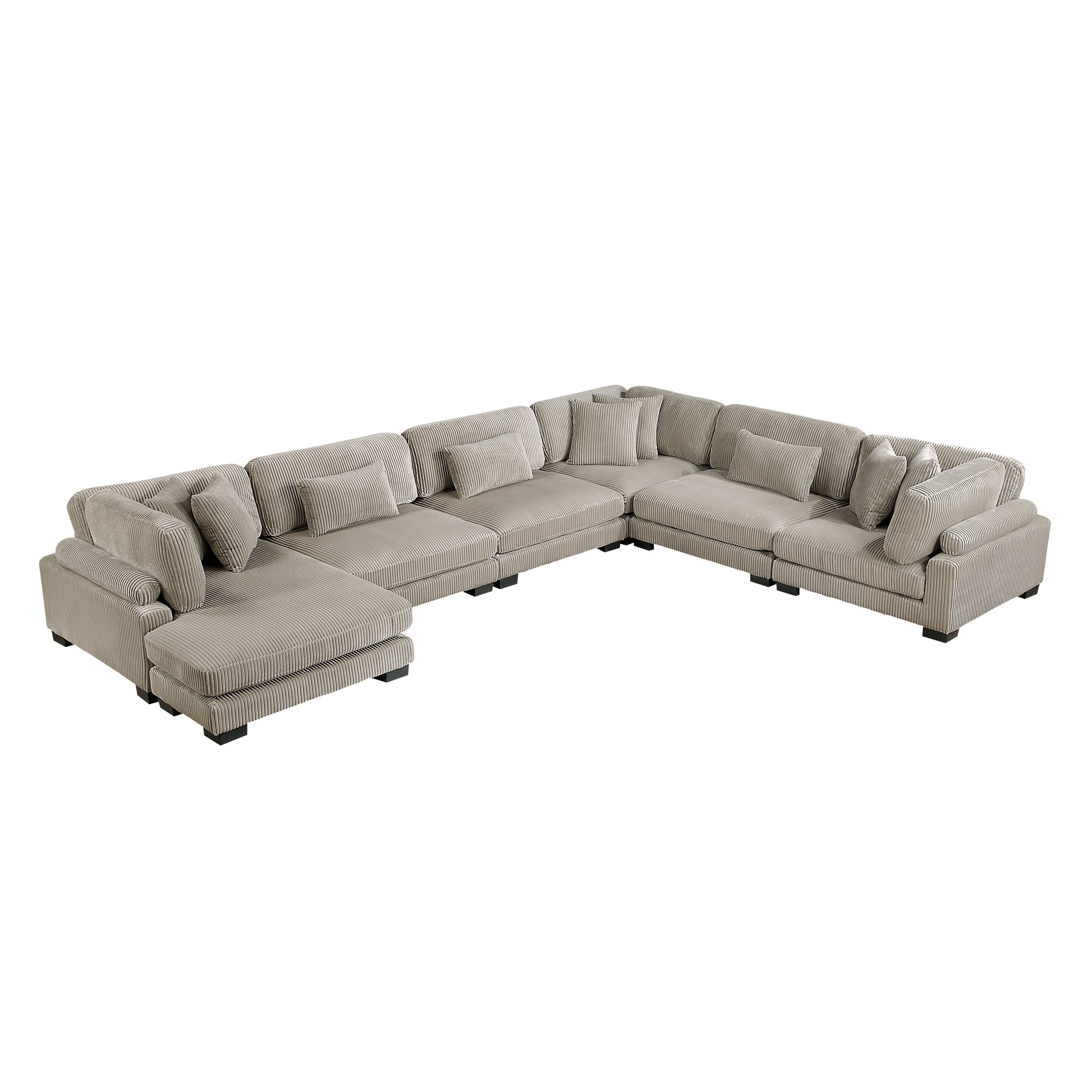 8555GB*2CR3ACVC (6)6-Piece Modular Sectional with Reversible Chaise - 8555GB*2CR3ACVC