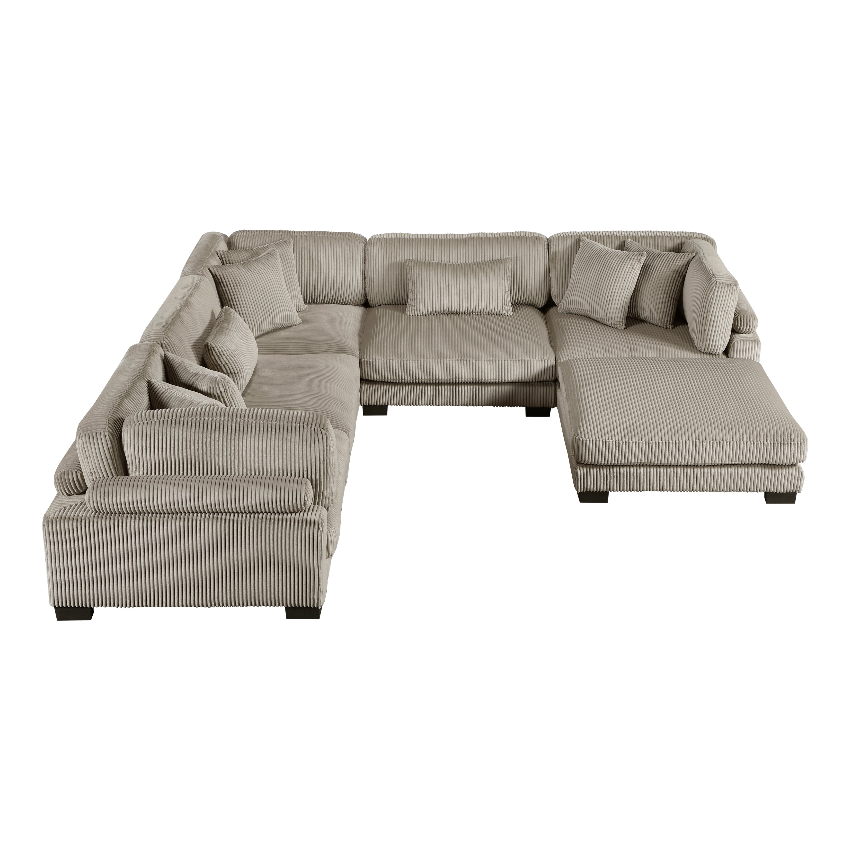 8555GB*3CR2ACOT (6)6-Piece Modular Sectional with Ottoman - 8555GB*3CR2ACOT