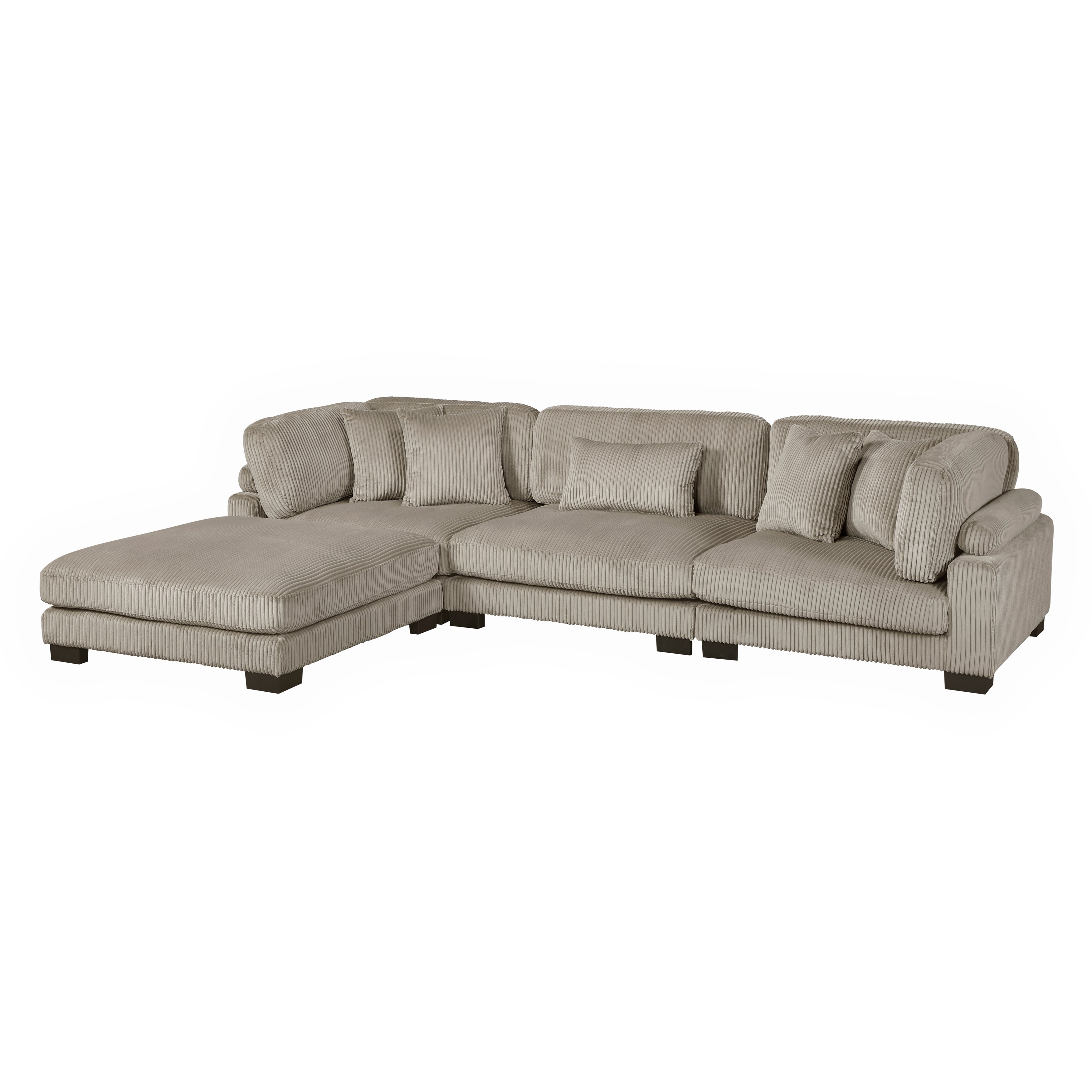 8555GB*4OT (4)4-Piece Modular Sectional with Ottoman - 8555GB*4OT