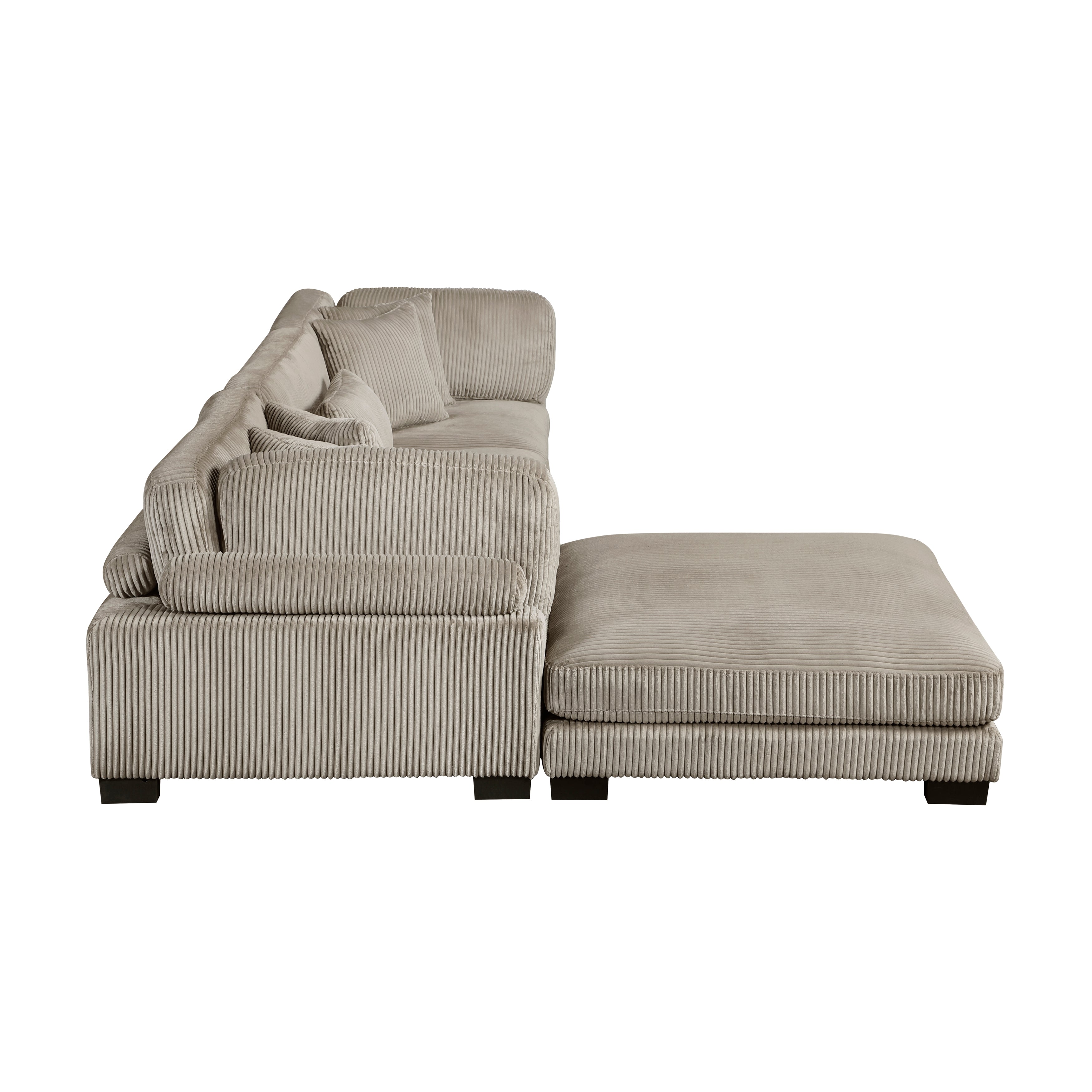 8555GB*4OT (4)4-Piece Modular Sectional with Ottoman - 8555GB*4OT