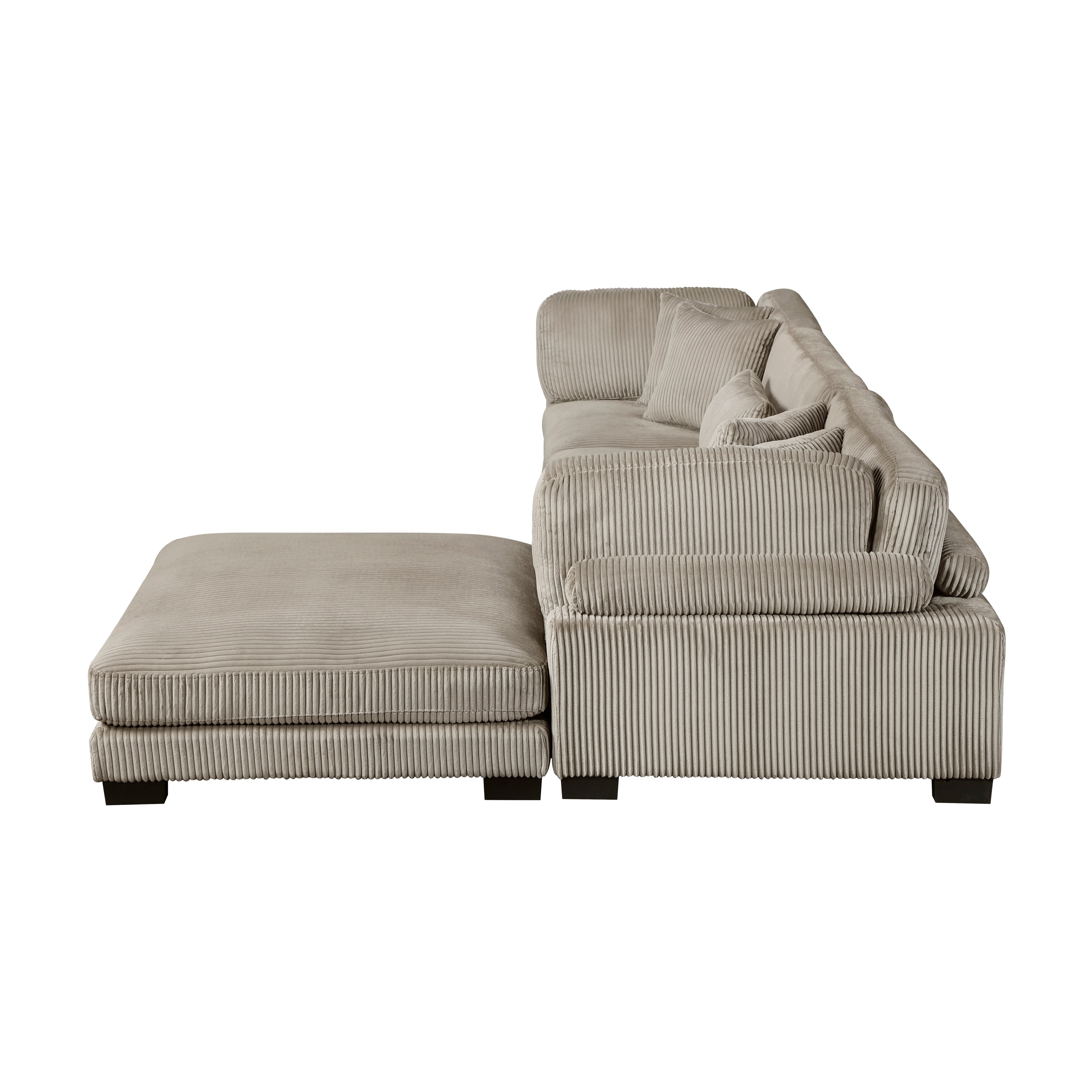 8555GB*4OT (4)4-Piece Modular Sectional with Ottoman - 8555GB*4OT