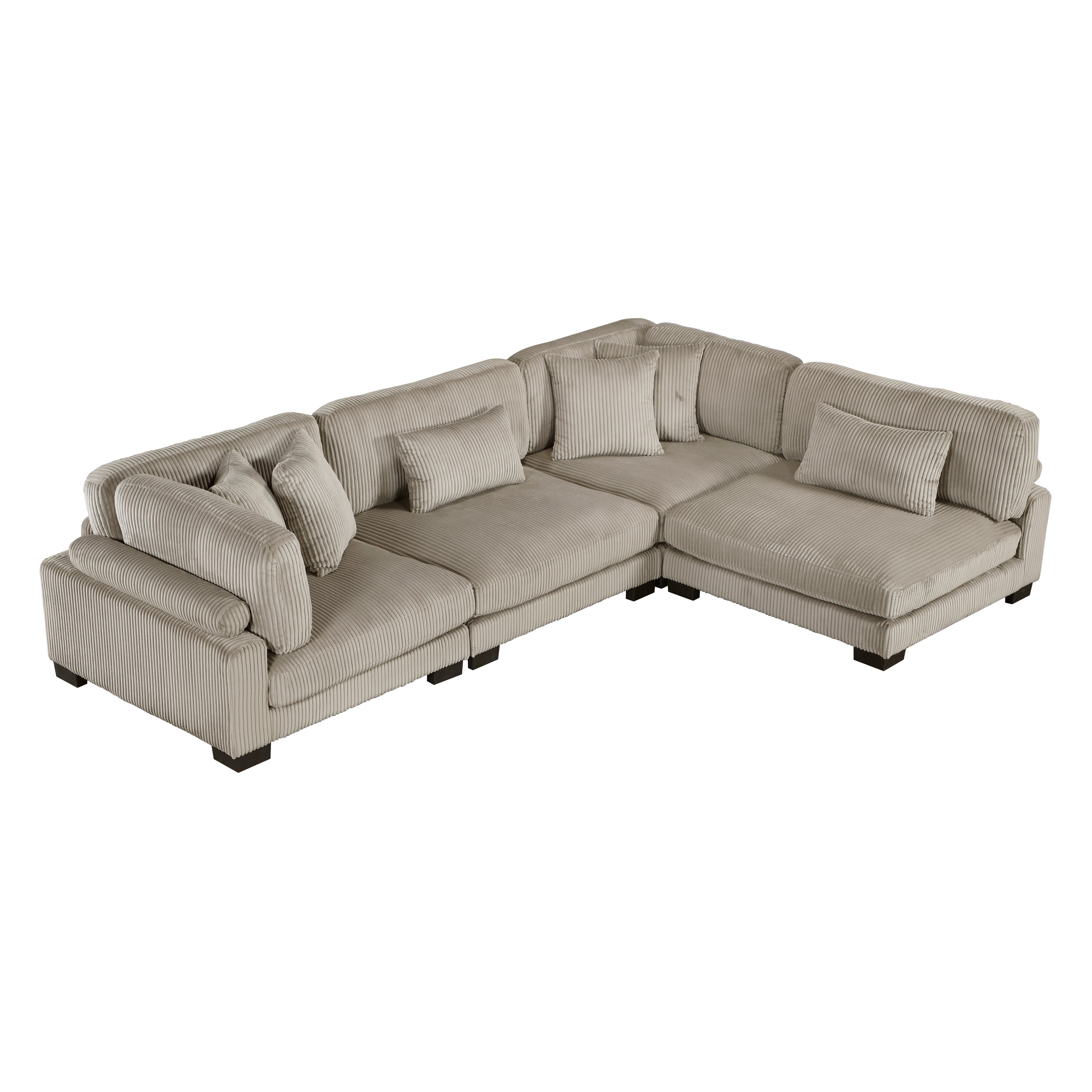 8555GB*4SC (4)4-Piece Modular Sectional - 8555GB*4SC