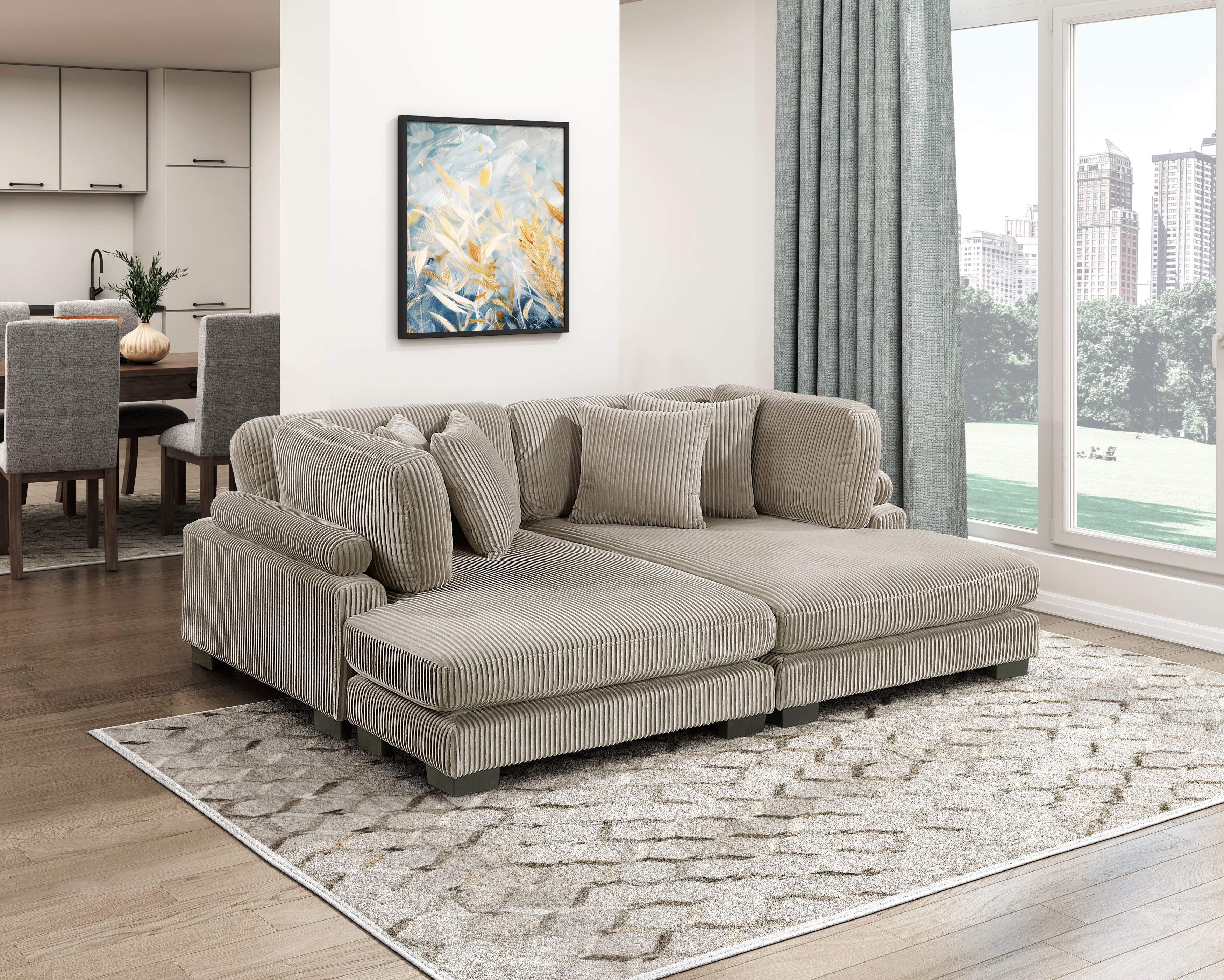 8555GB-VC Reversible Chaise - 8555GB-VC