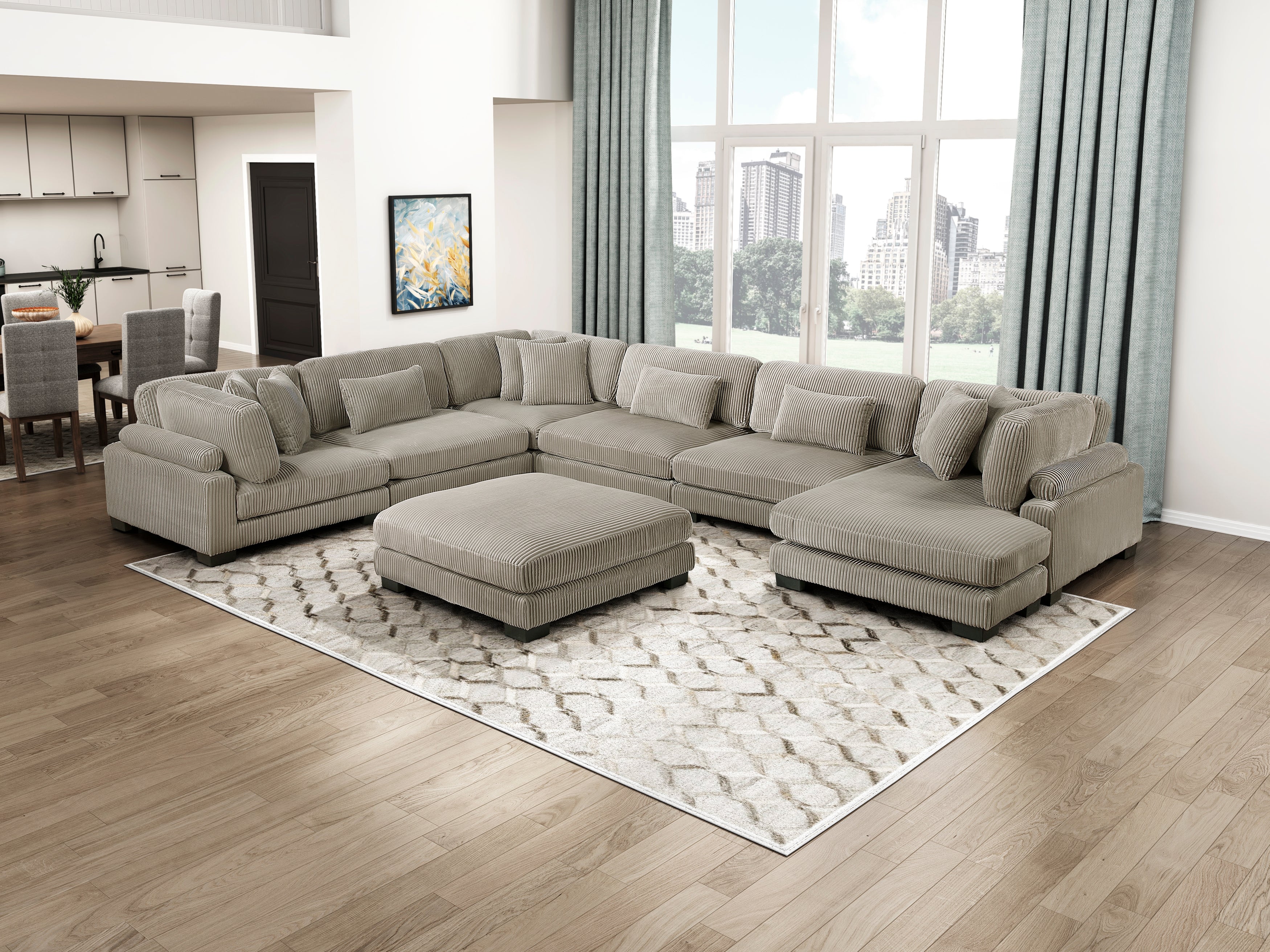 8555GB-VC Reversible Chaise - 8555GB-VC