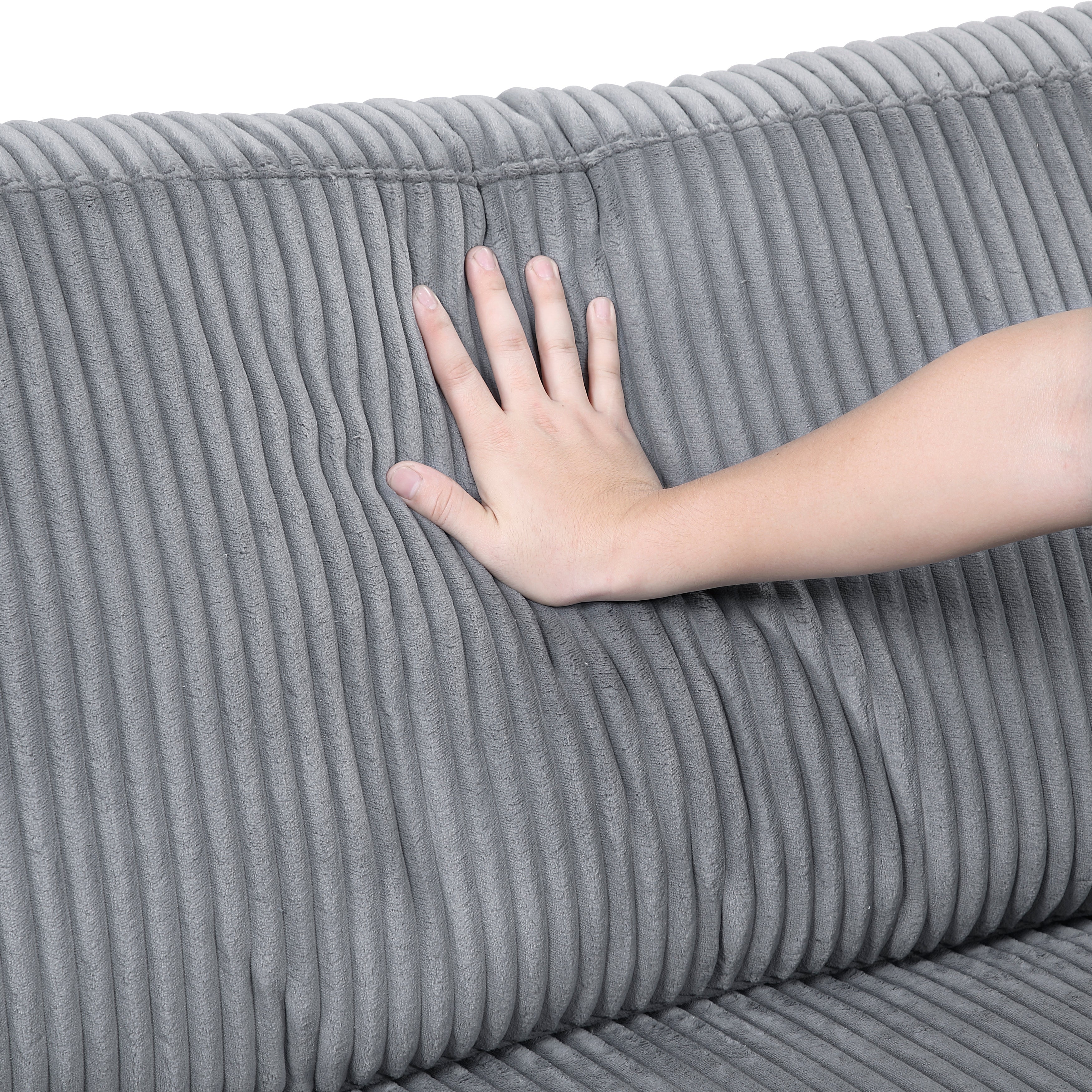 8555GY*2AC2VC (4)4-Piece Modular Sectional with Reversible Chaise - 8555GY*2AC2VC