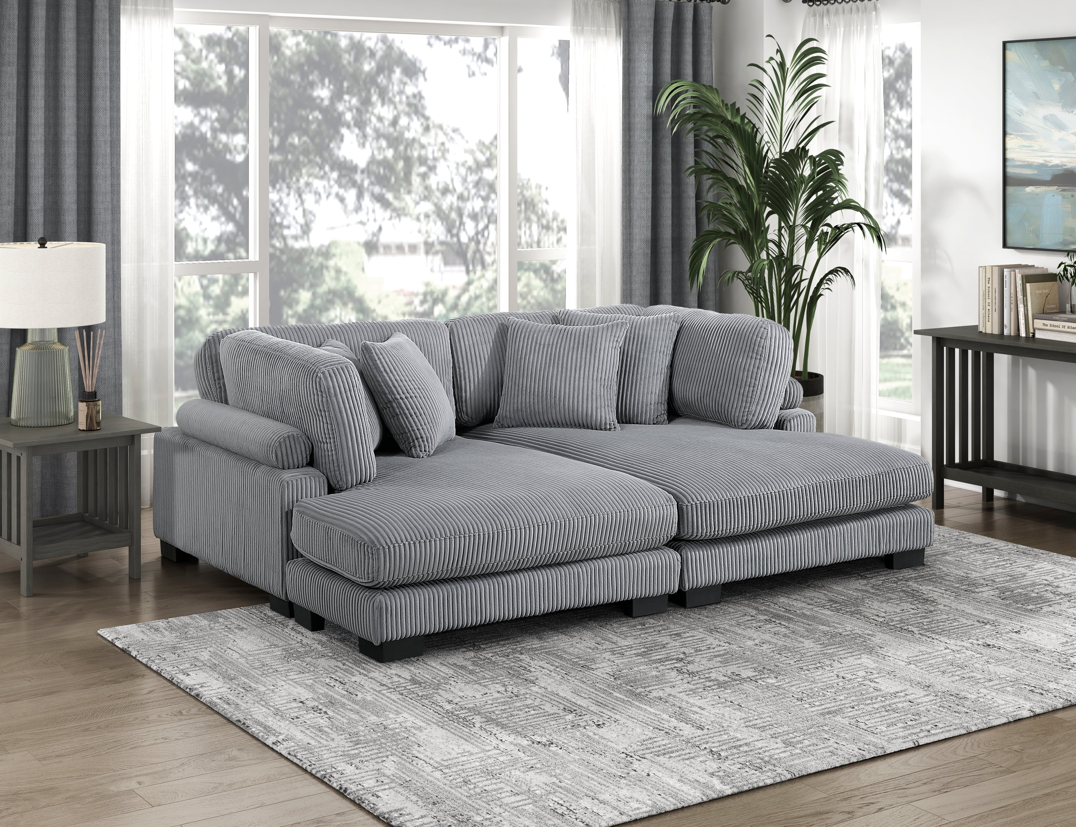 8555GY*2VC (2)2-Piece Chaise Lounge - 8555GY*2VC