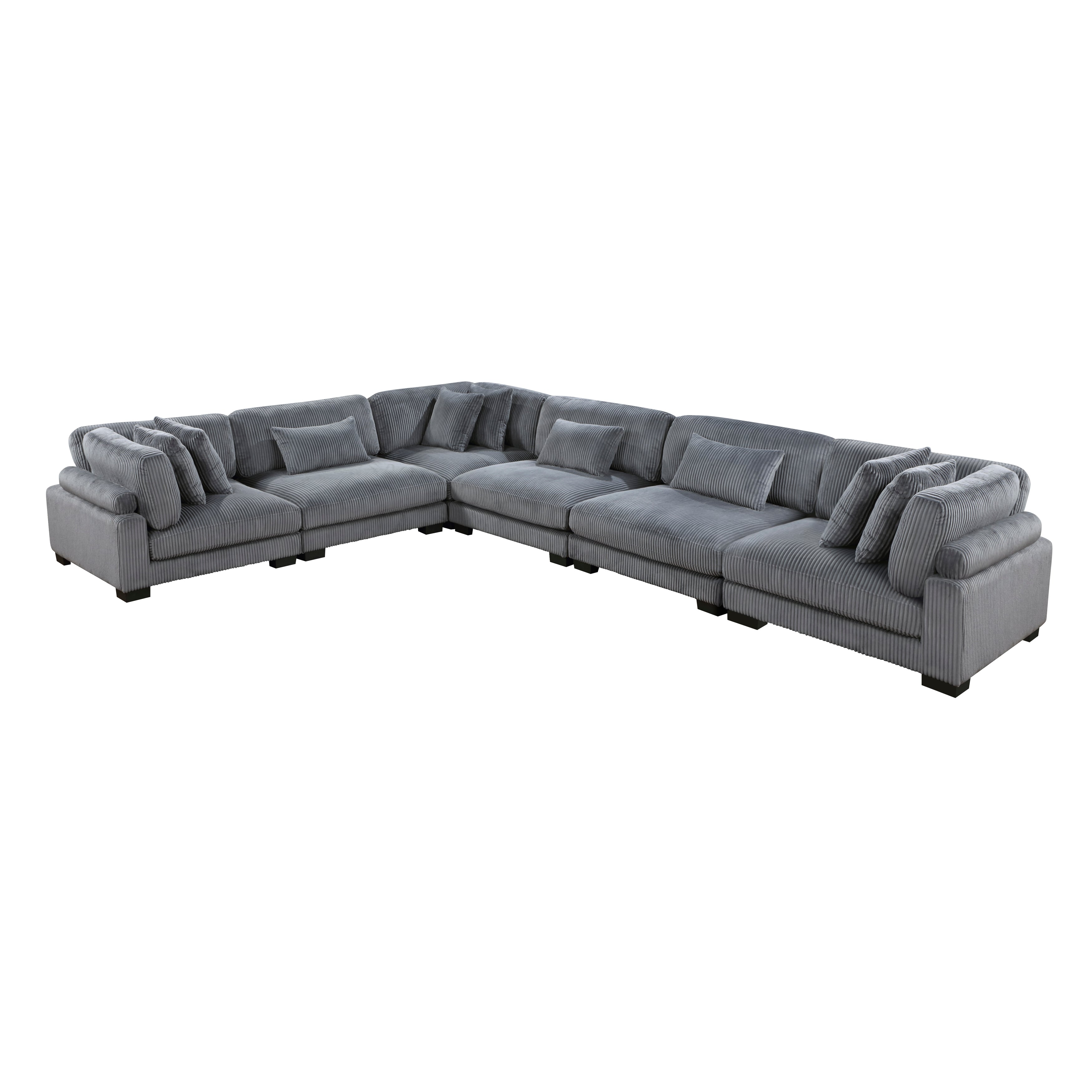 8555GY*3CR3AC (6)6-Piece Modular Sectional - 8555GY*3CR3AC