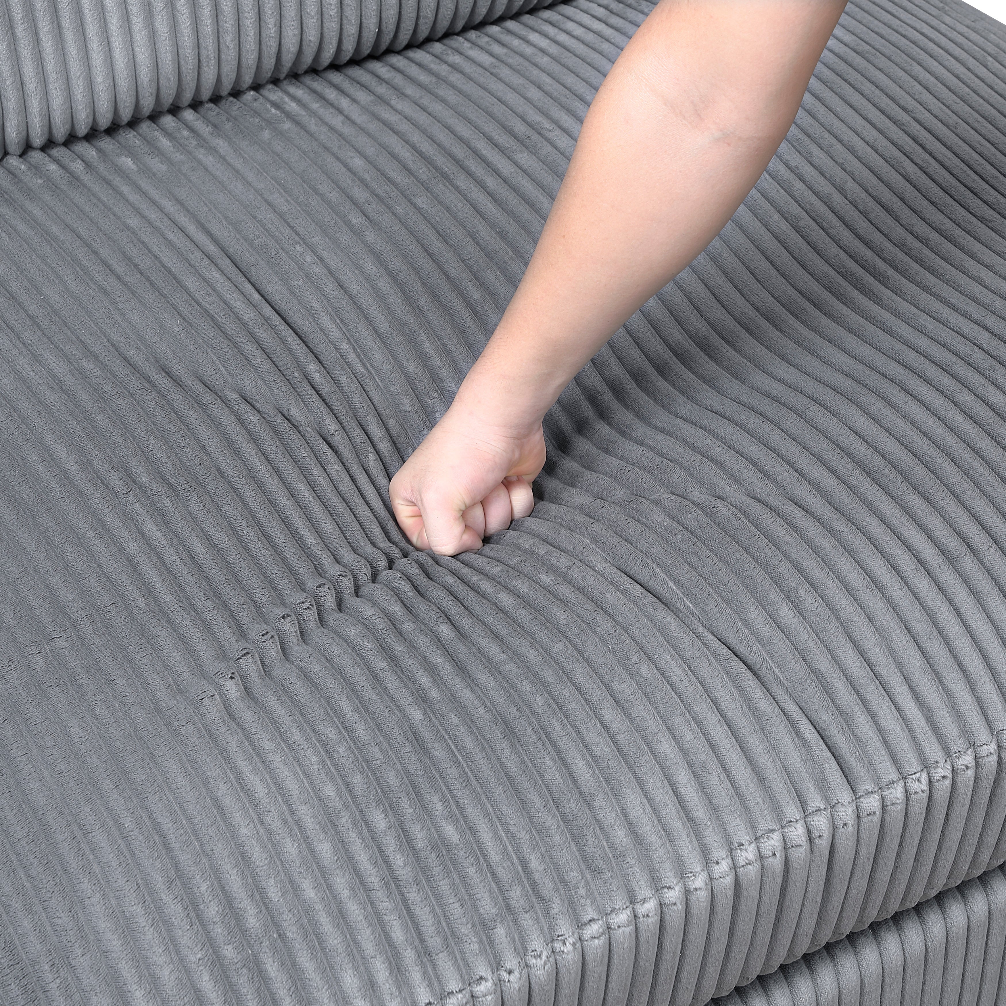 8555GY*3CRAC (4)4-Piece Modular Sectional - 8555GY*3CRAC