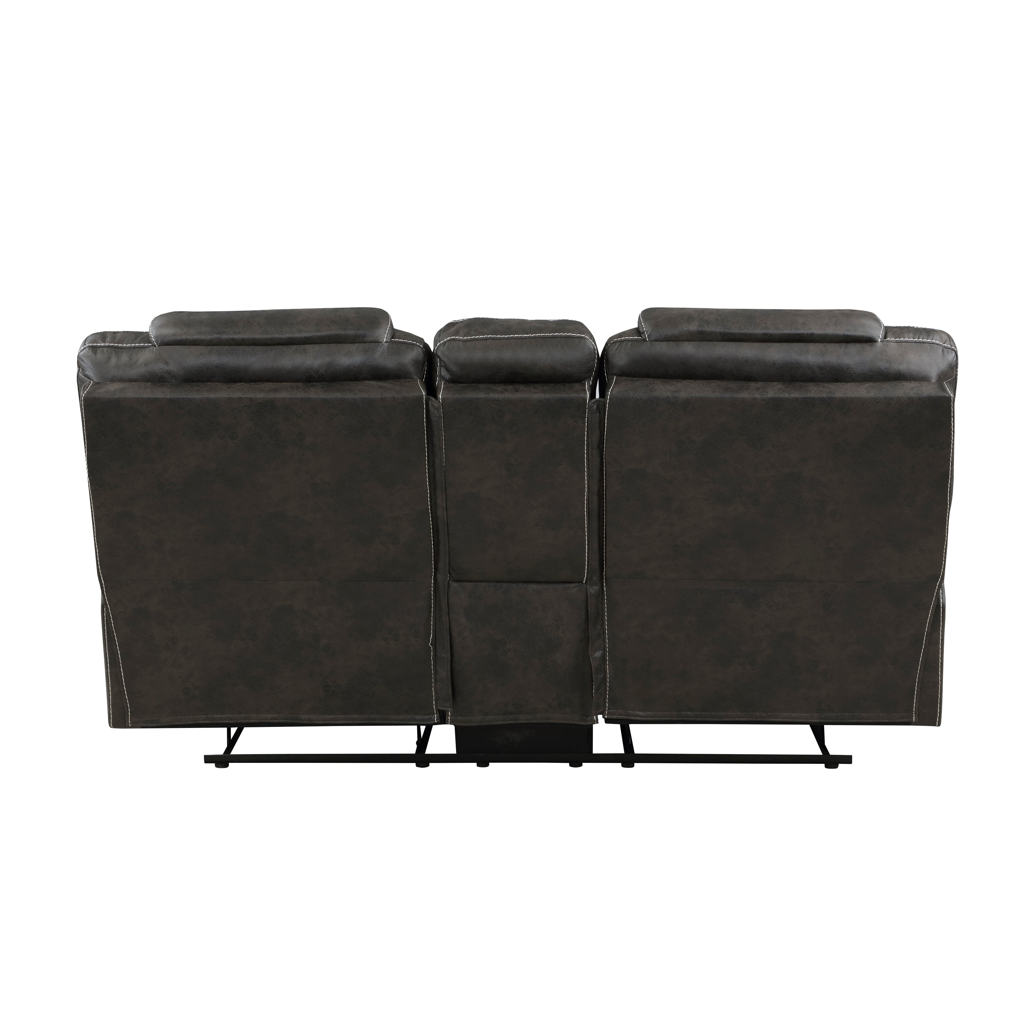 Gainesville Chocolate Microfiber Double Reclining Living Room Set from Homelegance - Luna Furniture