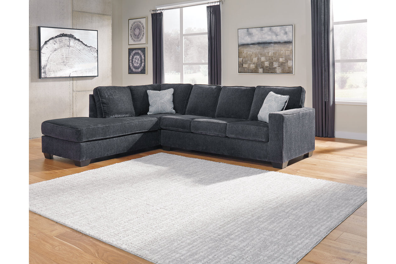 Altari Slate 2-Piece Sleeper Sectional with Chaise - Ashley - Luna Furniture