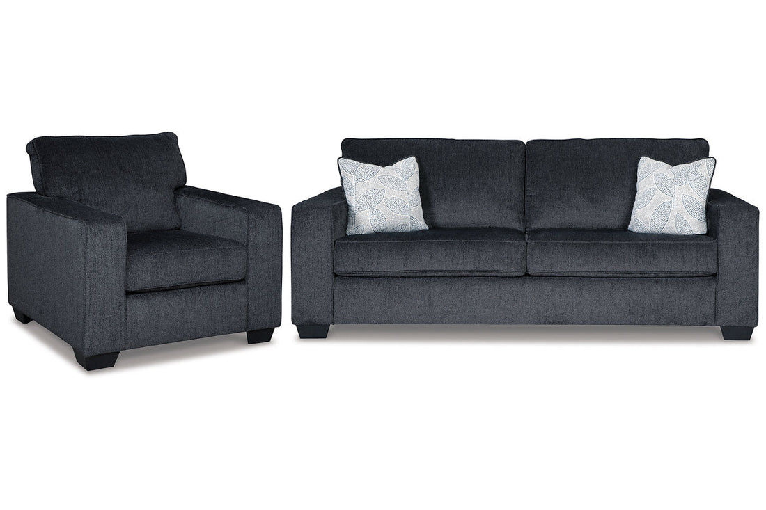 Altari Slate Sofa Sleeper with Chair - Ashley - Luna Furniture