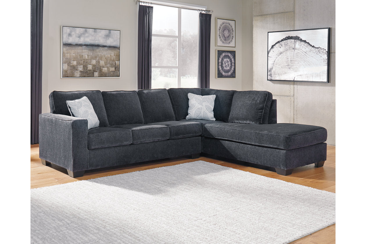 Altari Slate 2-Piece Sectional with Chaise - Ashley - Luna Furniture
