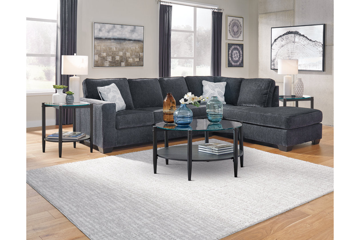 Altari Slate 2-Piece Sectional with Chaise - Ashley - Luna Furniture