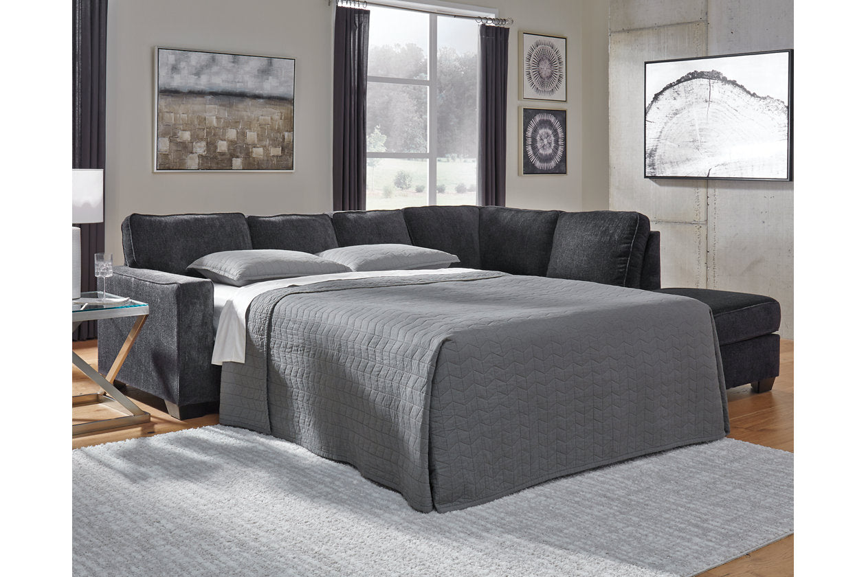 Altari Slate 2-Piece Sleeper Sectional with Chaise - Ashley - Luna Furniture
