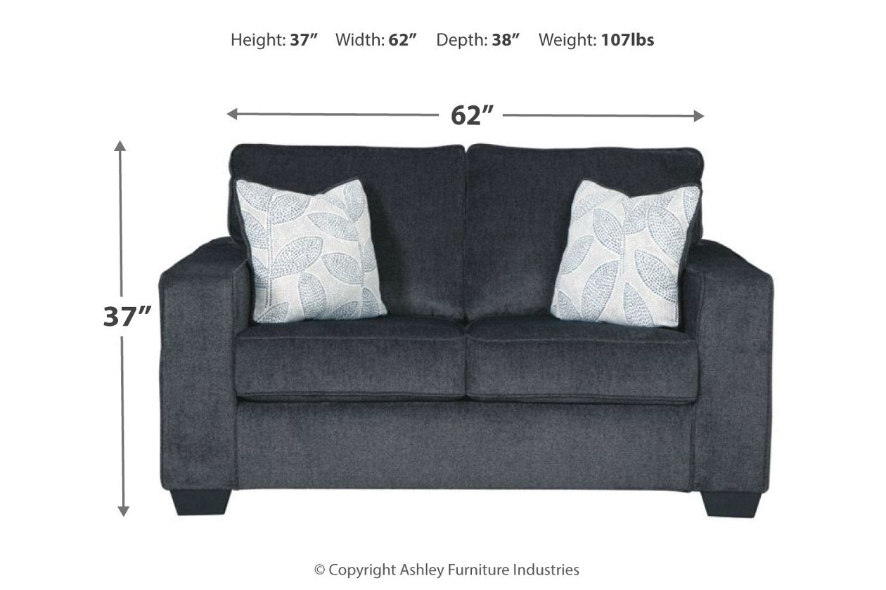 Altari Slate Sofa Sleeper, Sofa, Loveseat, and Ottoman - Ashley - Luna Furniture