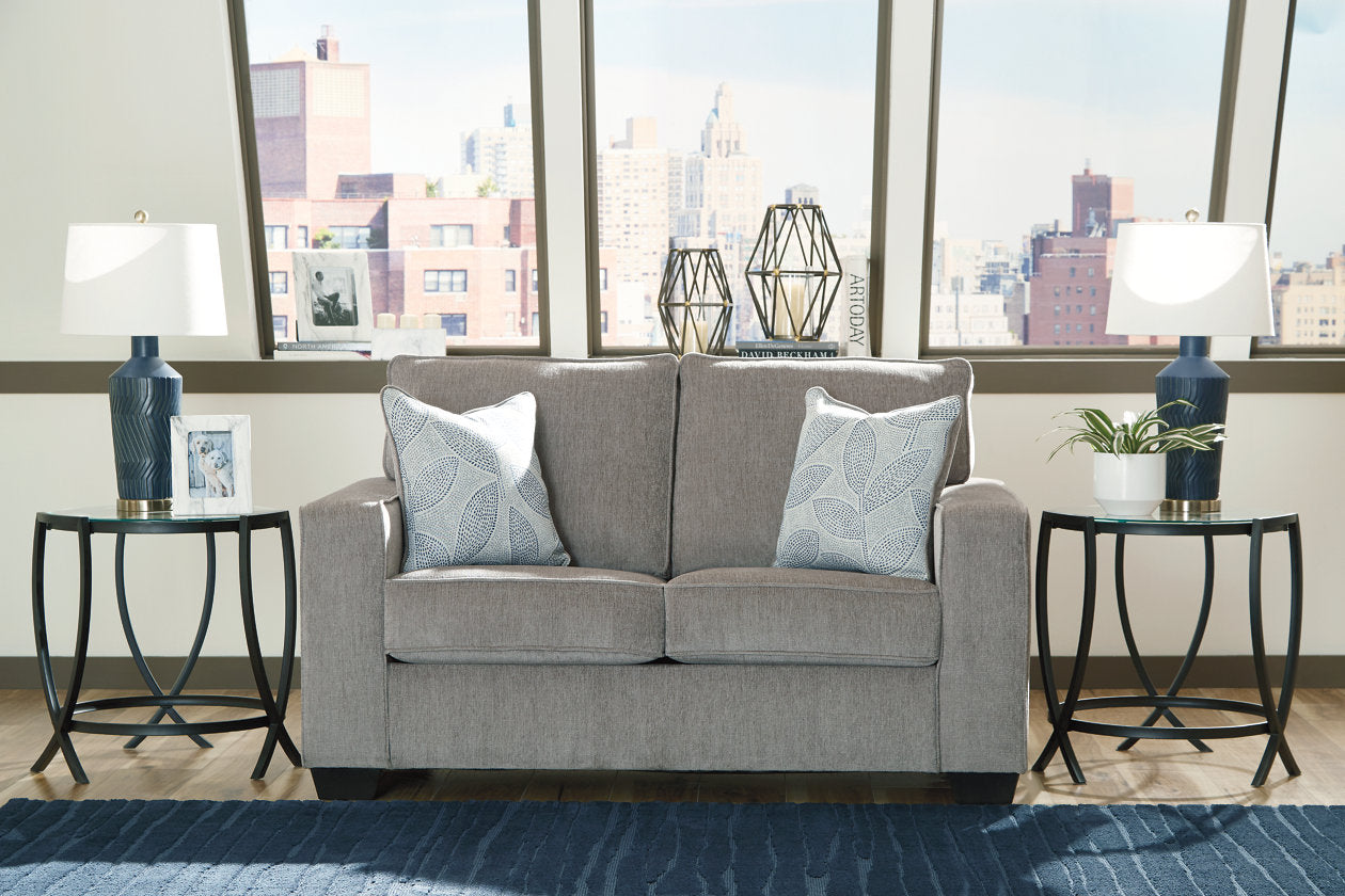 Altari Alloy 2-Piece Sleeper Sectional, Loveseat and Ottoman - Ashley - Luna Furniture