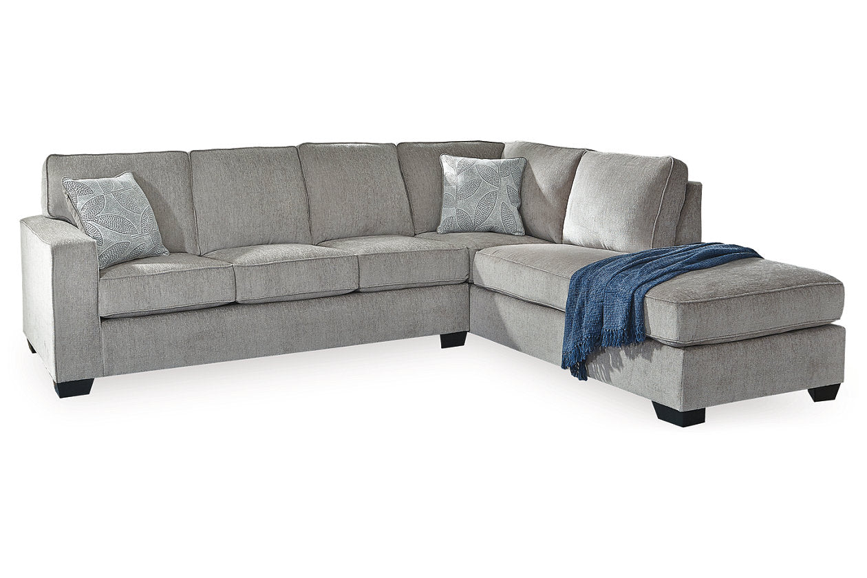 Altari Alloy 2-Piece Sleeper Sectional, Loveseat and Ottoman - Ashley - Luna Furniture