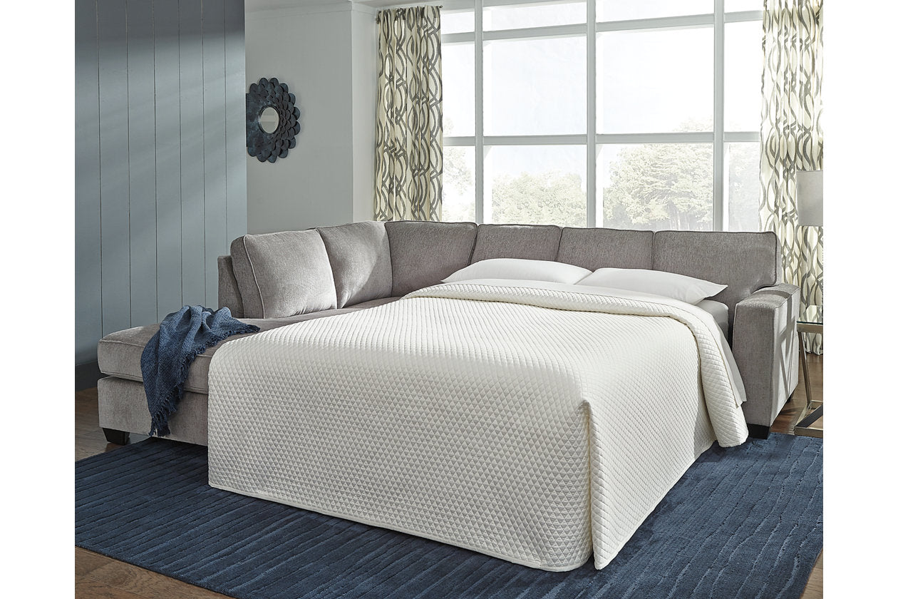 Altari Alloy 2-Piece Sleeper Sectional with Chaise - Ashley - Luna Furniture