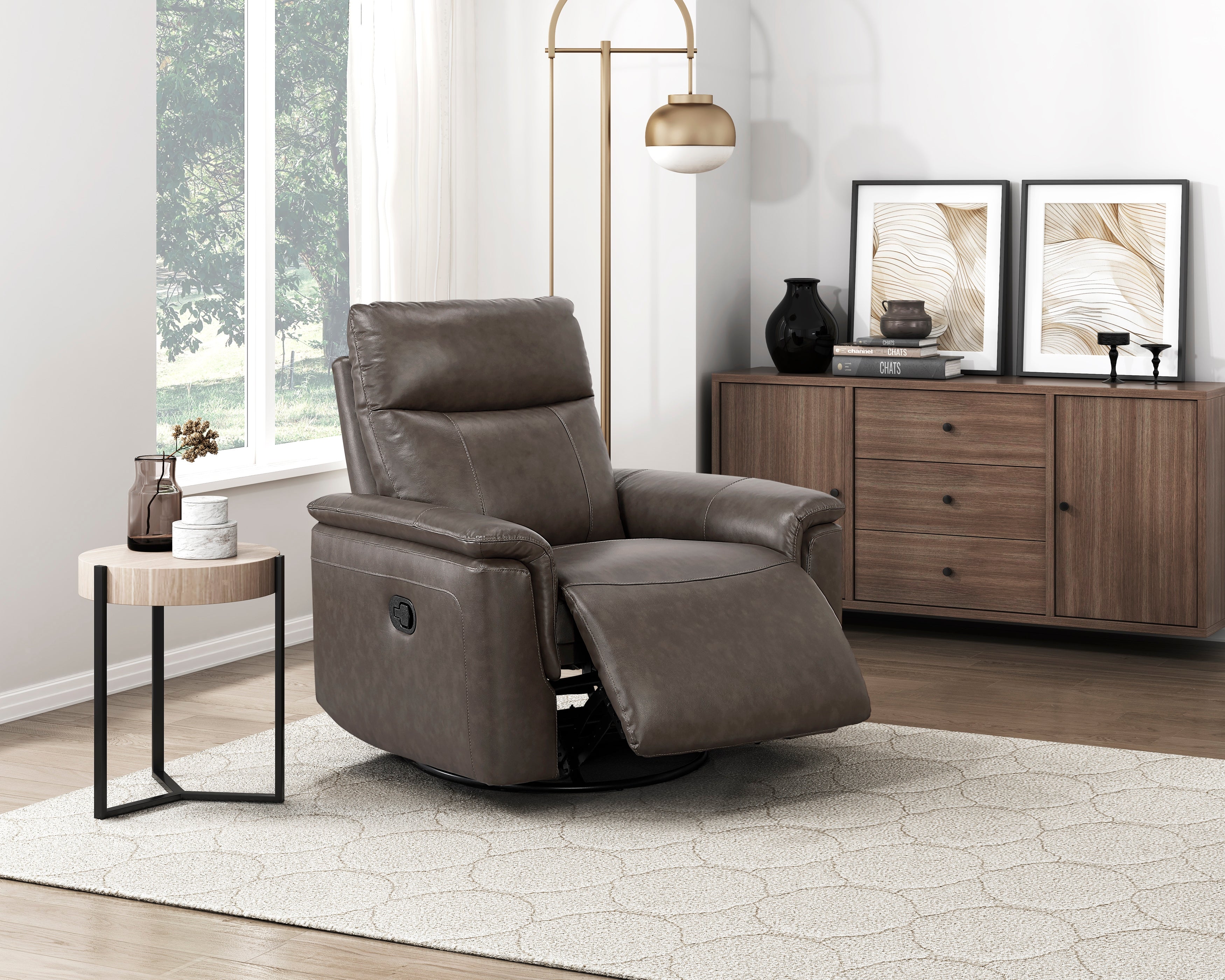 9144DB-1 Swivel Glider Reclining Chair - 9144DB-1
