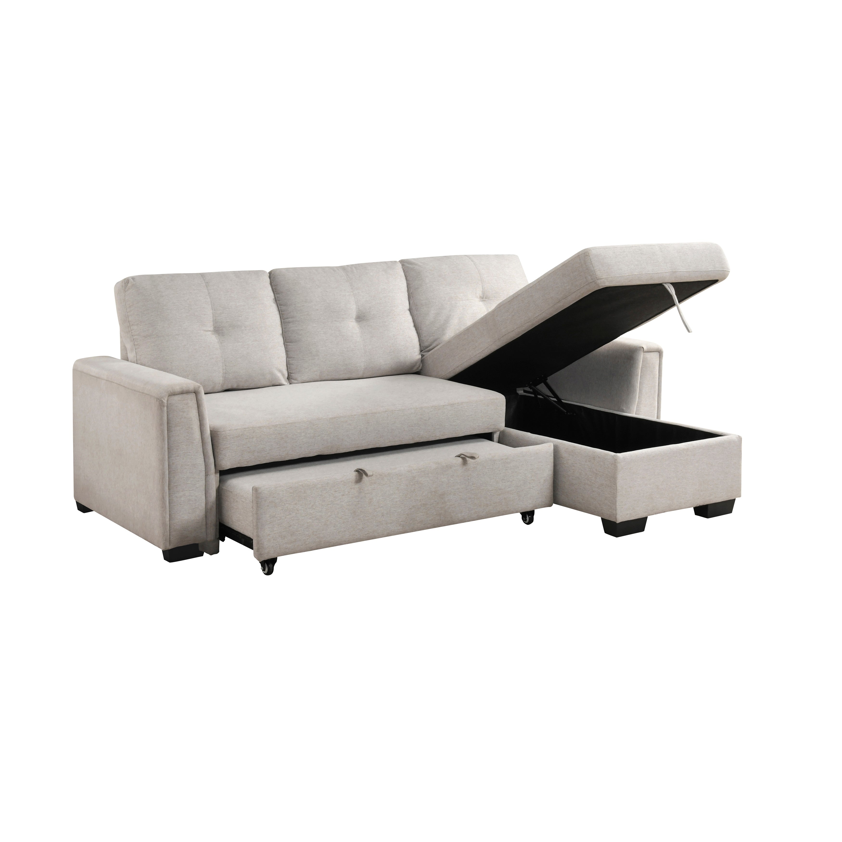 9145PWT*32AVC (3)2-Piece Sectional with Reversible Chaise and Pull-out Bed - 9145PWT*32AVC