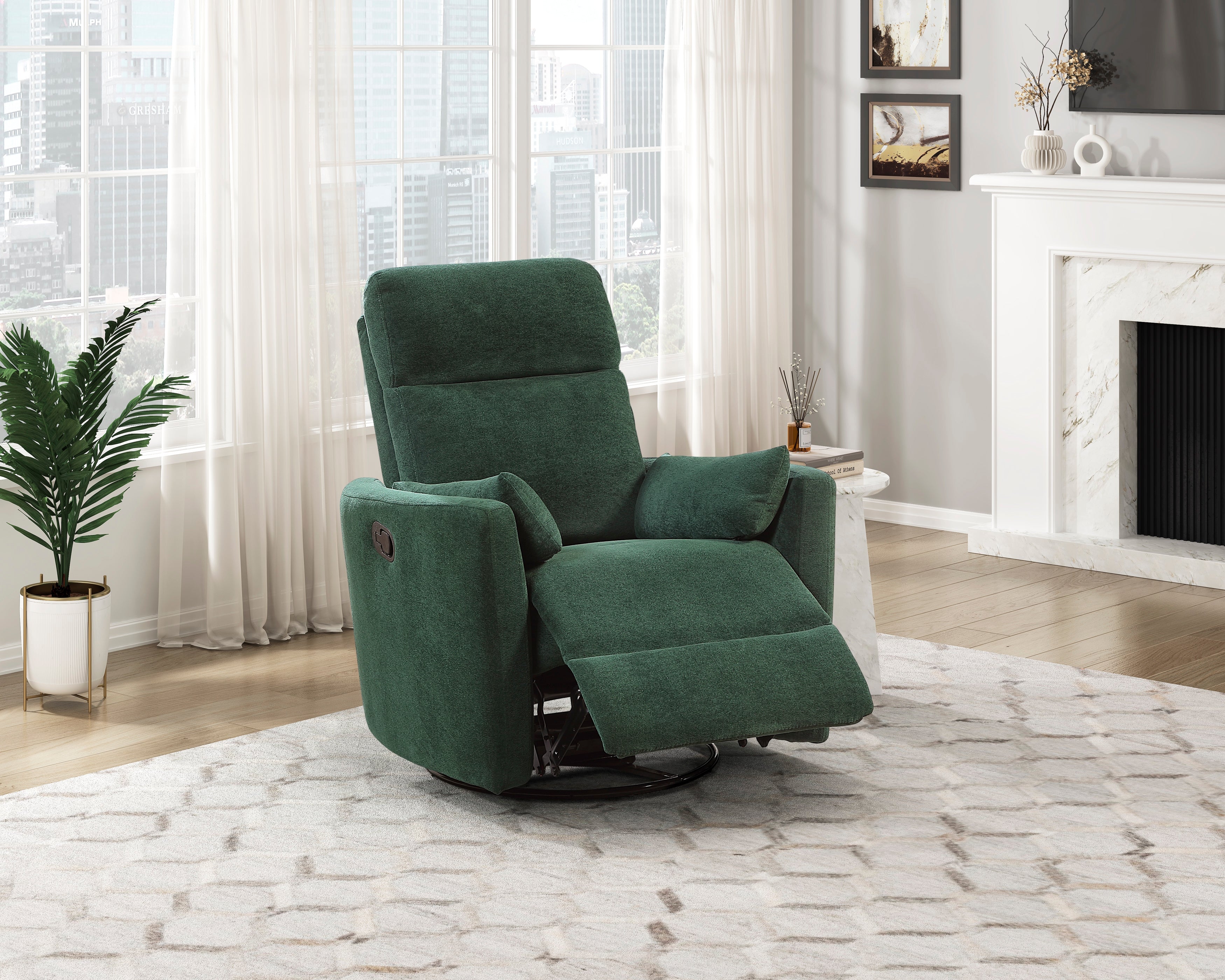9148GRN-1SW Swivel Glider Reclining Chair - 9148GRN-1SW