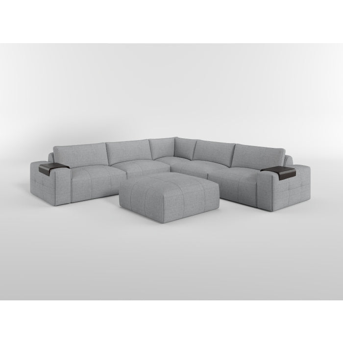 9155GY-OT Ottoman with Caster - 9155GY-OT