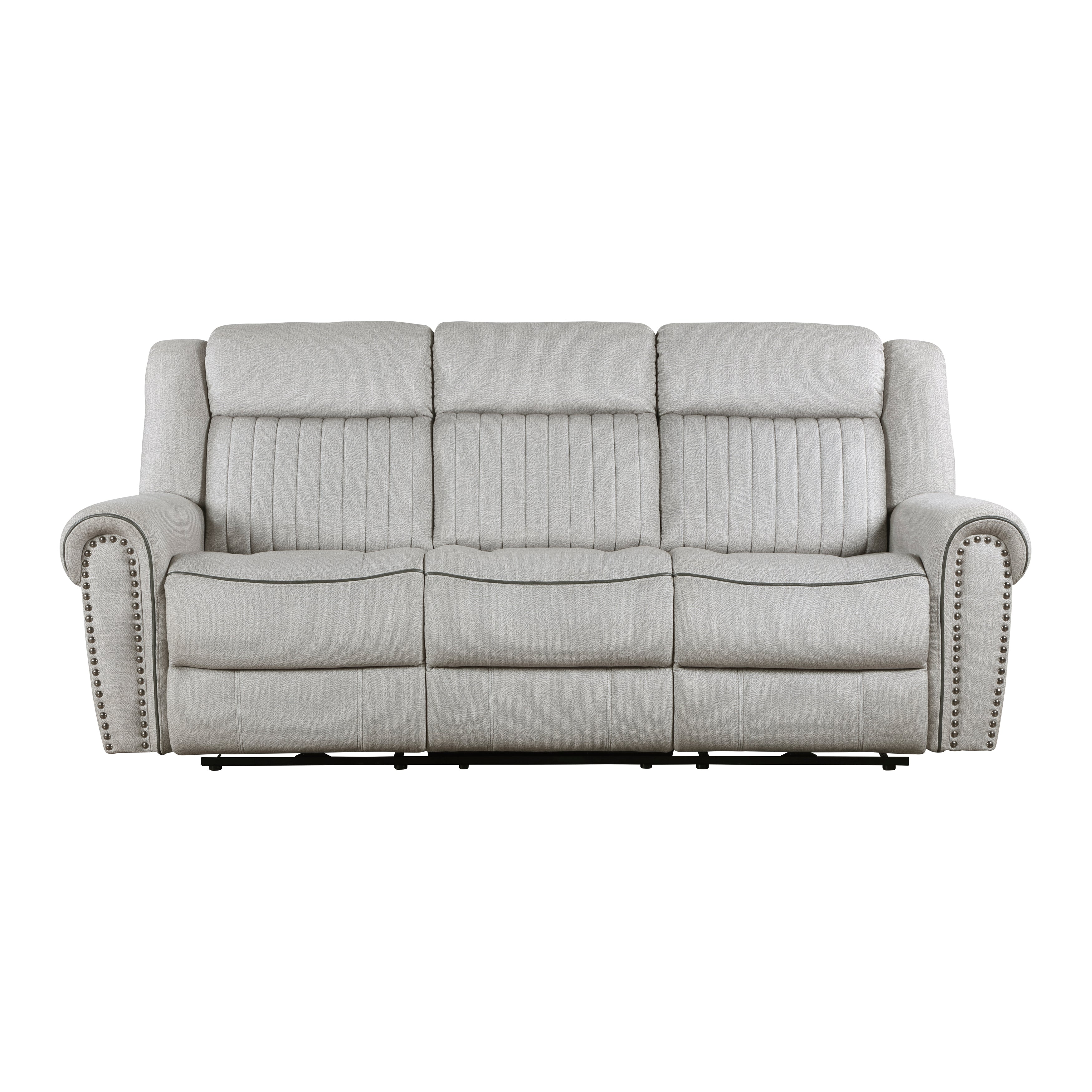 Brennen Mist Double Reclining Living Room Set from Homelegance - Luna Furniture