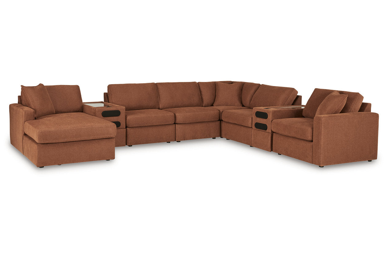 Modmax Spice 8-Piece Sectional with Audio System and Chaise - - Luna Furniture