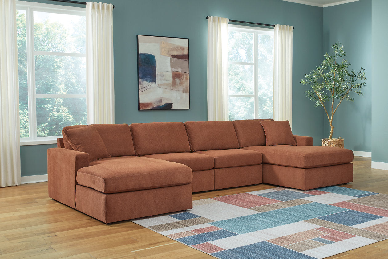 Modmax Spice 4-Piece Sectional with Chaise - Ashley - Luna Furniture