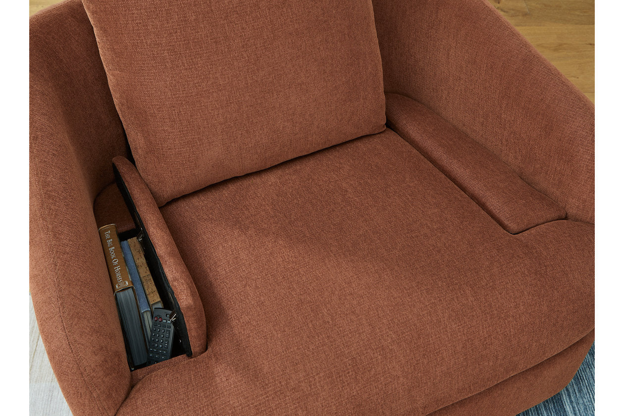 Modmax Spice 5-Piece Sectional and Swivel Glider Recliner - - Luna Furniture