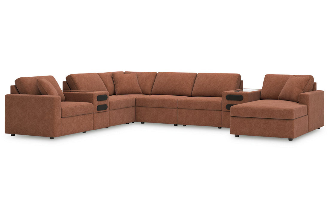 Modmax Spice 8-Piece Sectional with Audio System and Chaise - - Luna Furniture
