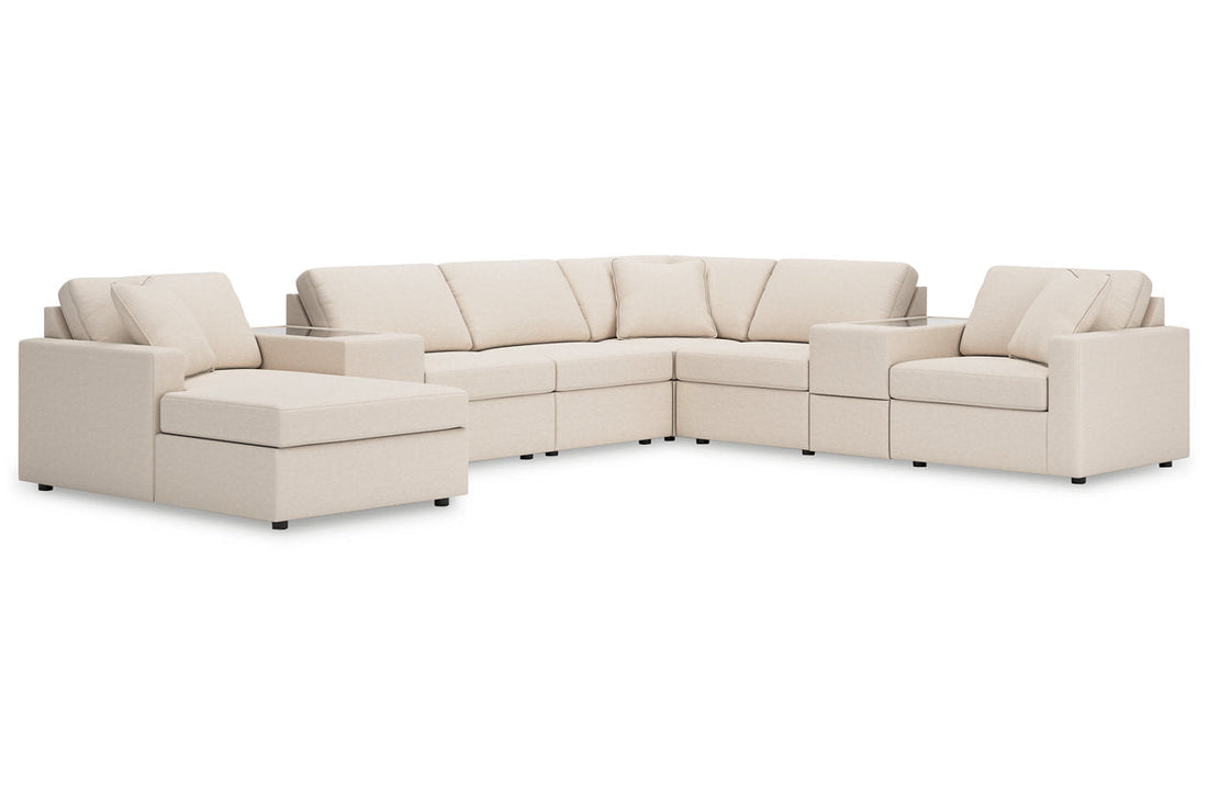 Modmax Oyster 8-Piece Sectional with Chaise - - Luna Furniture