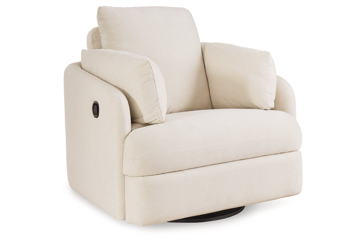 Modmax Oyster 6-Piece Sectional and Swivel Glider Recliner - - Luna Furniture