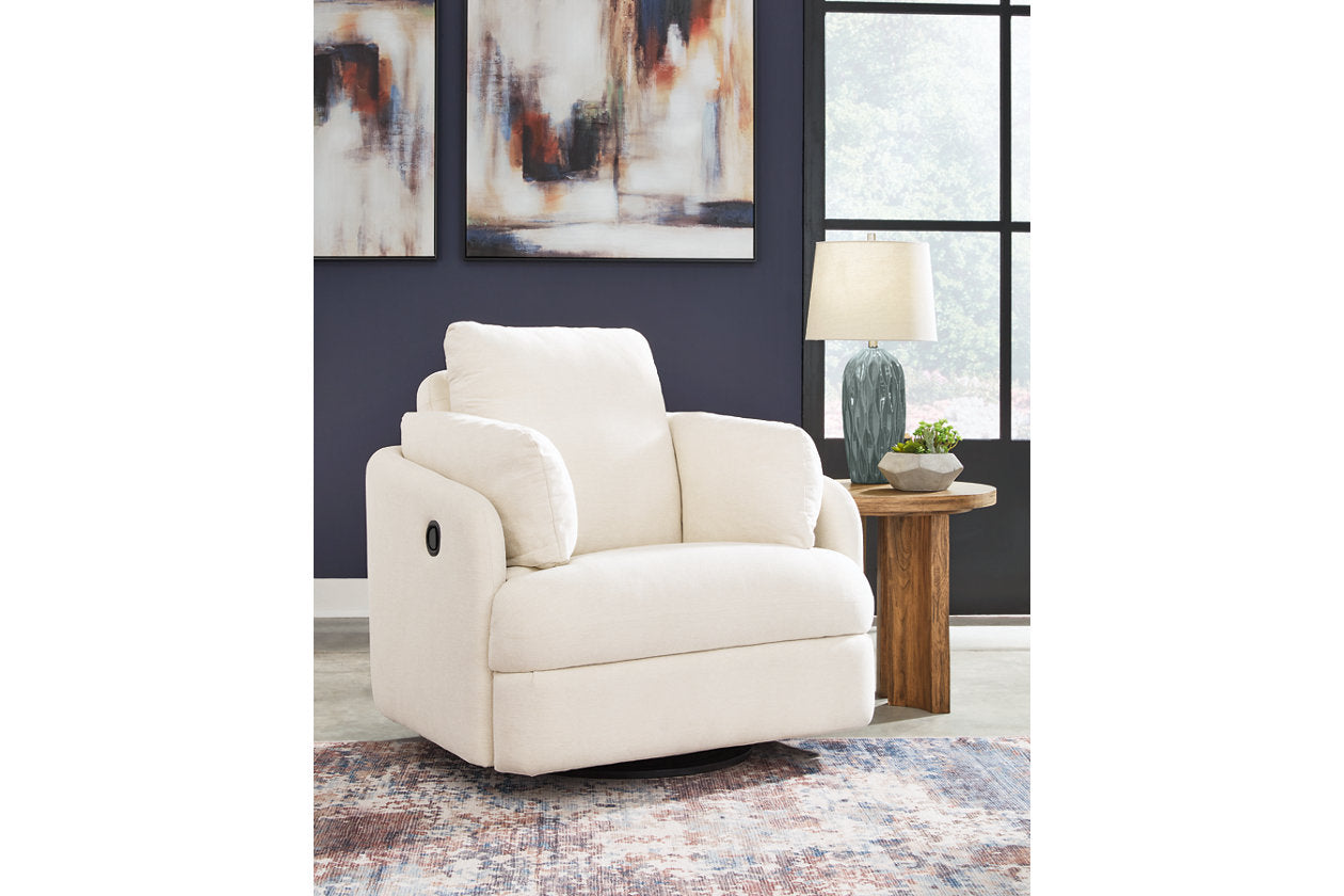 Modmax Oyster 6-Piece Sectional and Swivel Glider Recliner - - Luna Furniture