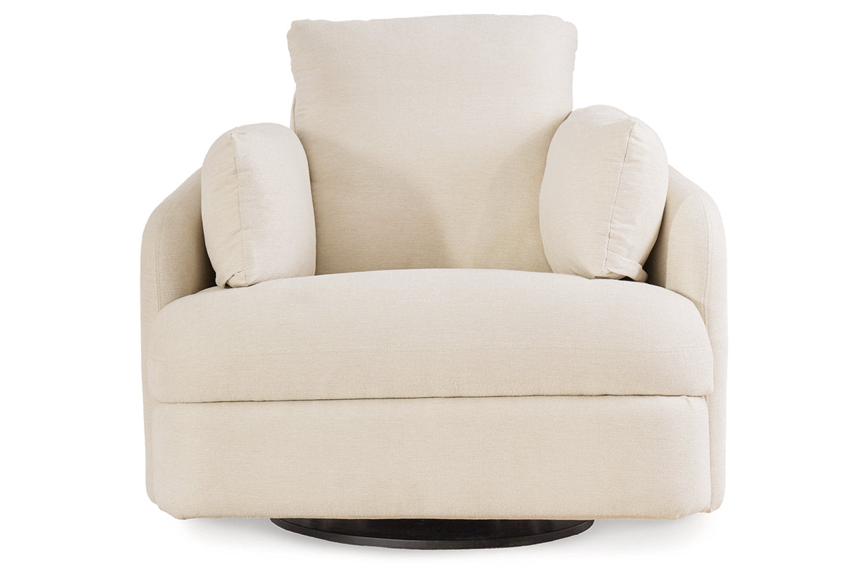 Modmax Oyster 6-Piece Sectional and Swivel Glider Recliner - - Luna Furniture
