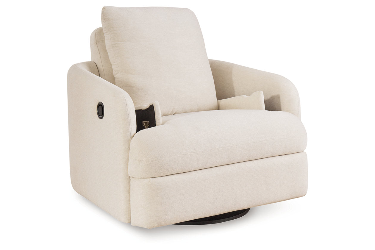 Modmax Oyster 5-Piece Sectional and Swivel Glider Recliner - - Luna Furniture