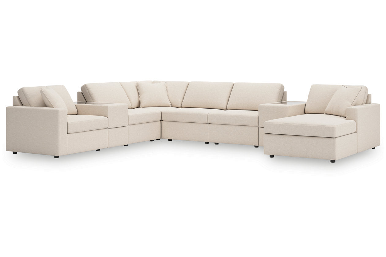Modmax Oyster 8-Piece Sectional with Chaise - - Luna Furniture