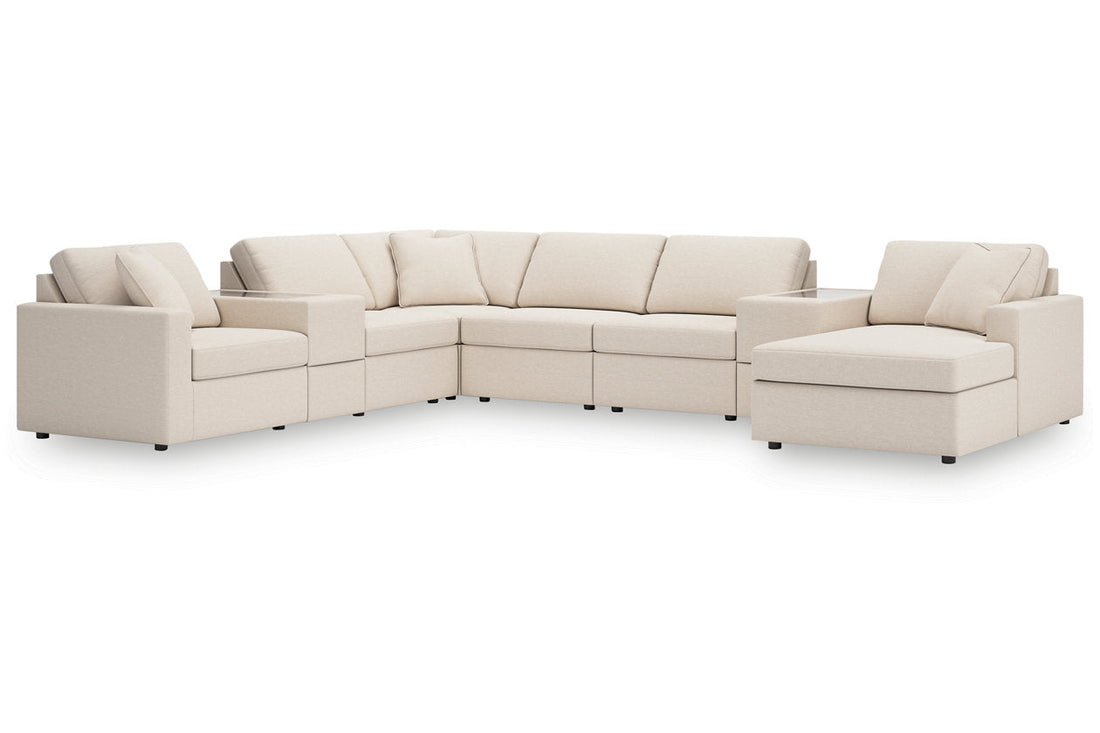 Modmax Oyster 8-Piece Sectional with Chaise - - Luna Furniture