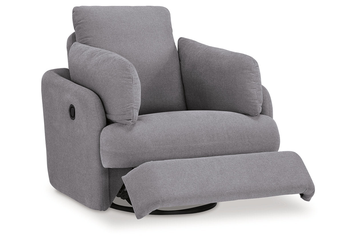 Modmax Granite 5-Piece Sectional and Swivel Glider Recliner - - Luna Furniture