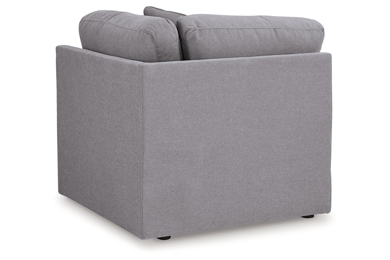 Modmax Granite 5-Piece Sectional and Swivel Glider Recliner - - Luna Furniture