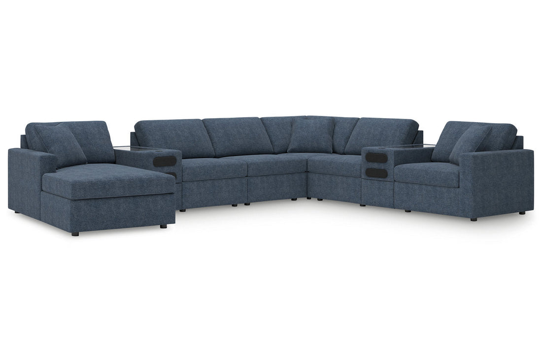 Modmax Ink 8-Piece Sectional with Audio System and Chaise - - Luna Furniture
