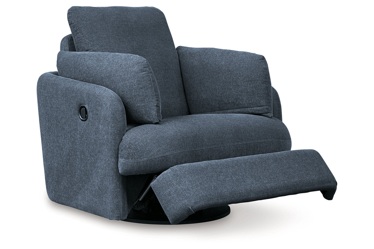 Modmax Ink 6-Piece Sectional and Swivel Glider Recliner - - Luna Furniture