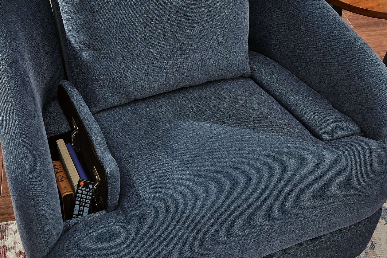 Modmax Ink 5-Piece Sectional and Swivel Glider Recliner - - Luna Furniture